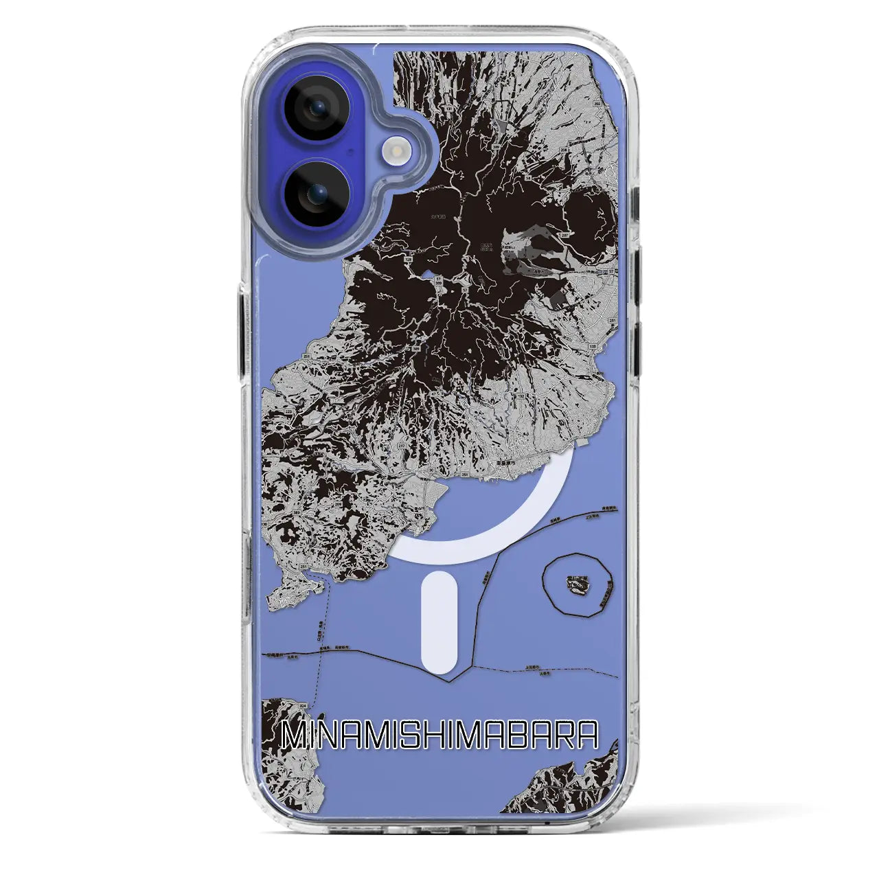 【南島原(長崎県)】地図柄iPhoneケース(MagSafeタイプ)
