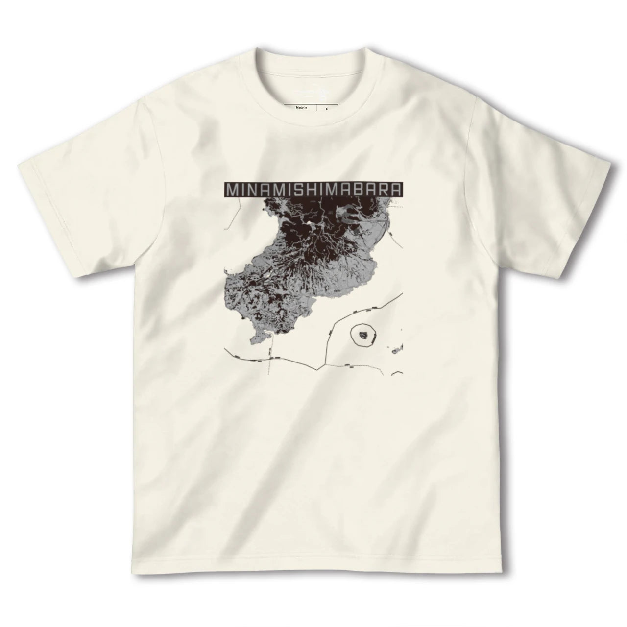 【南島原(長崎県)】地図柄ヘビーウェイトTシャツ