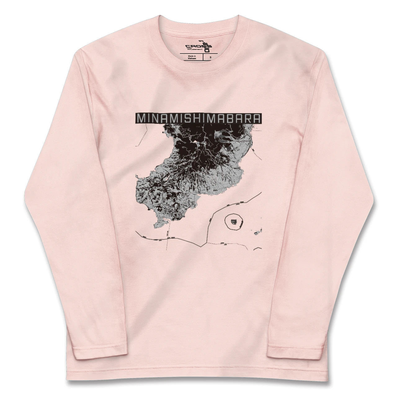 【南島原(長崎県)】地図柄ロングスリーブTシャツ