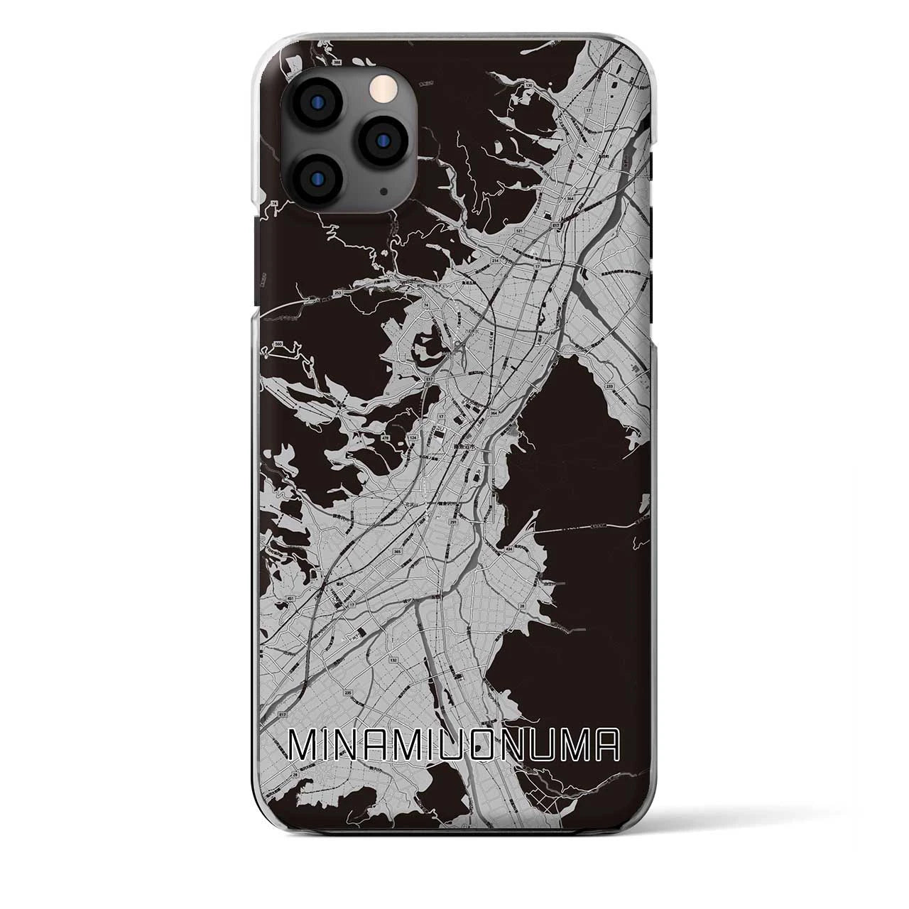 【南魚沼(新潟県)】地図柄iPhoneケース(クリアタイプ)