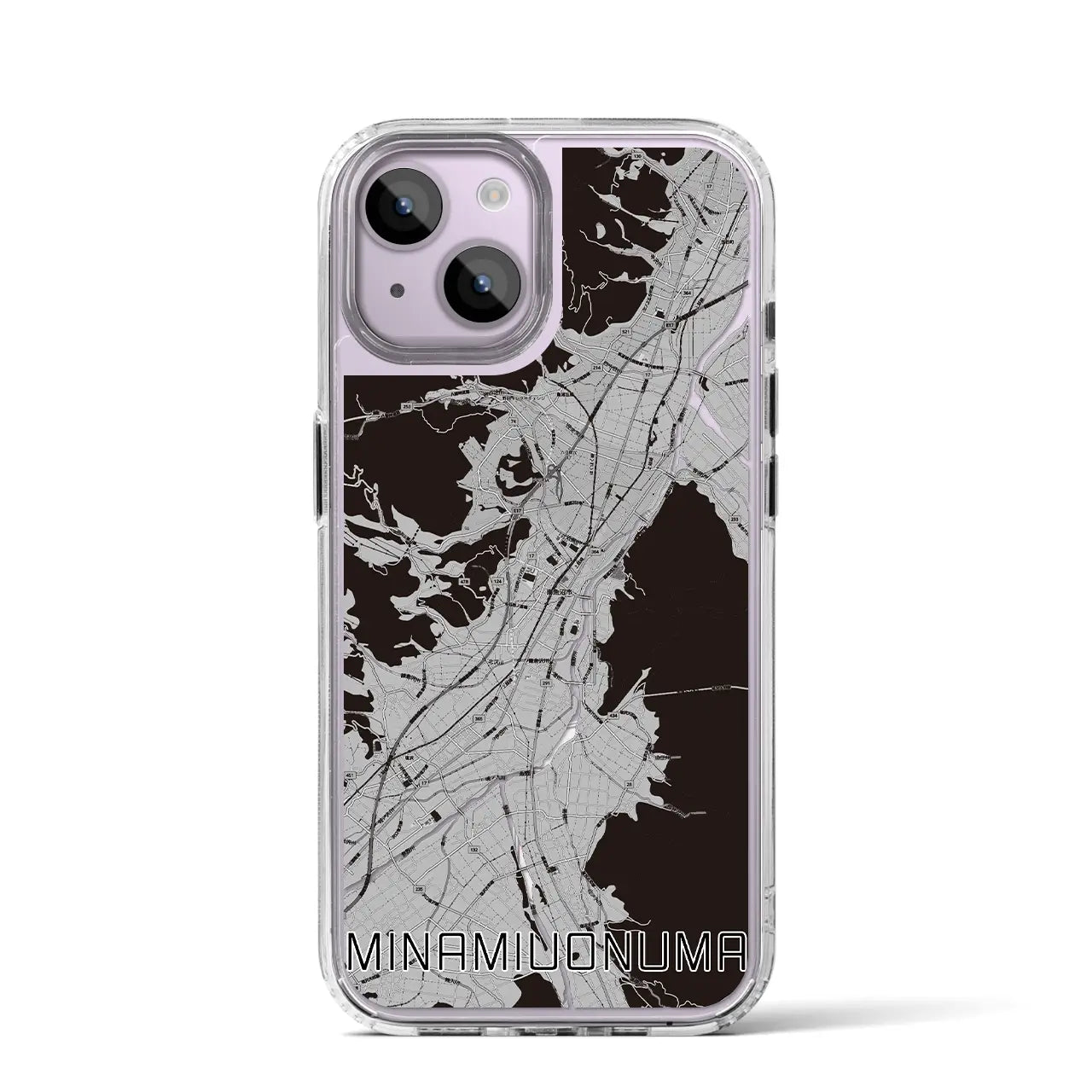 【南魚沼(新潟県)】地図柄iPhoneケース(MagSafeタイプ)