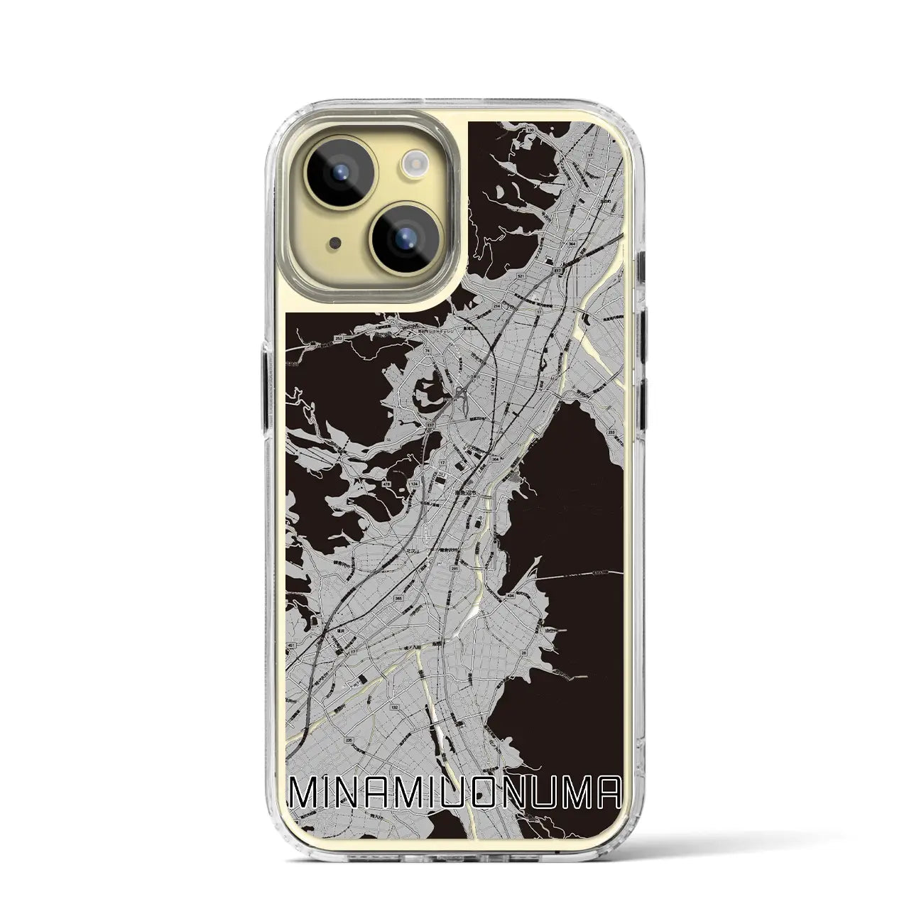 【南魚沼(新潟県)】地図柄iPhoneケース(MagSafeタイプ)