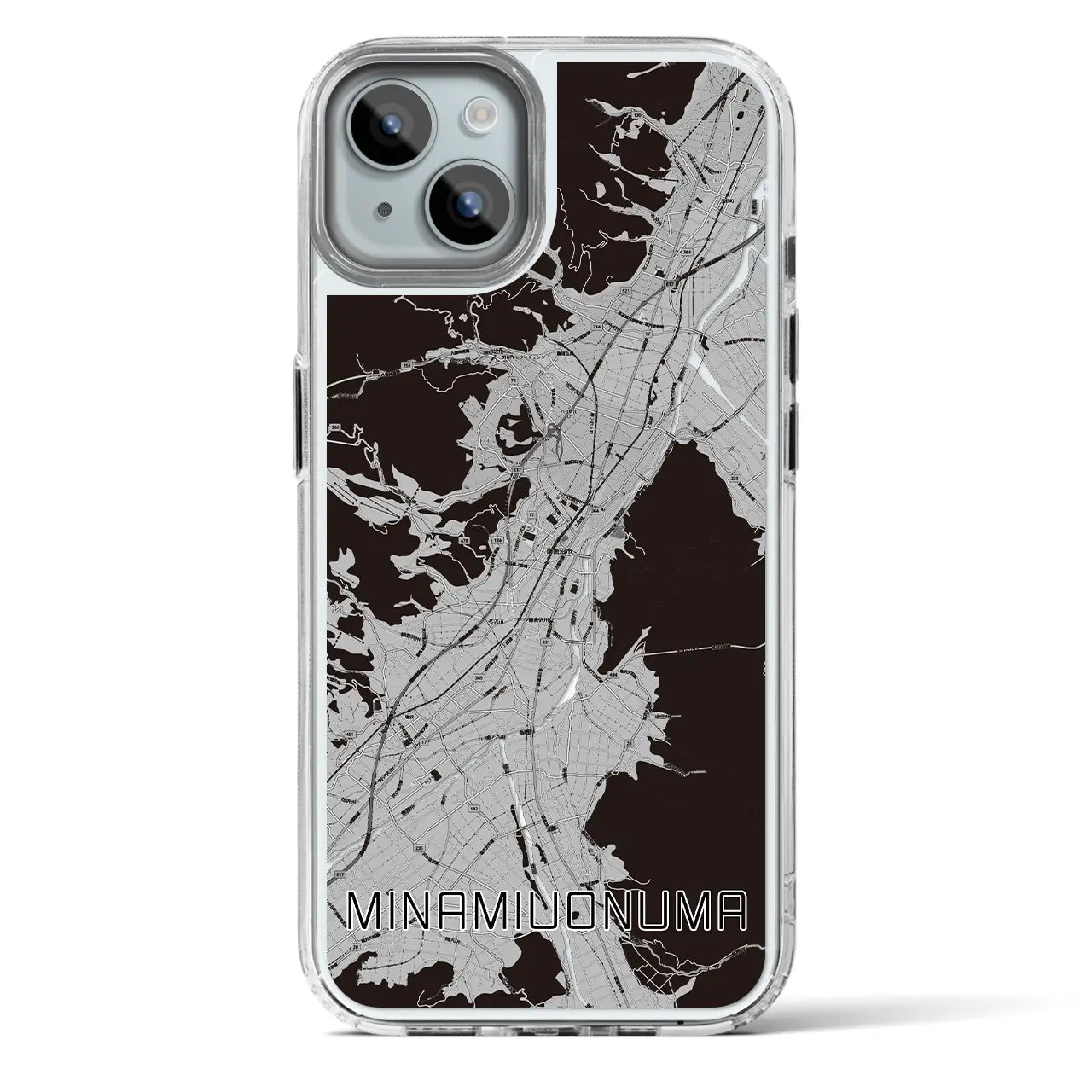 【南魚沼(新潟県)】地図柄iPhoneケース(MagSafeタイプ)