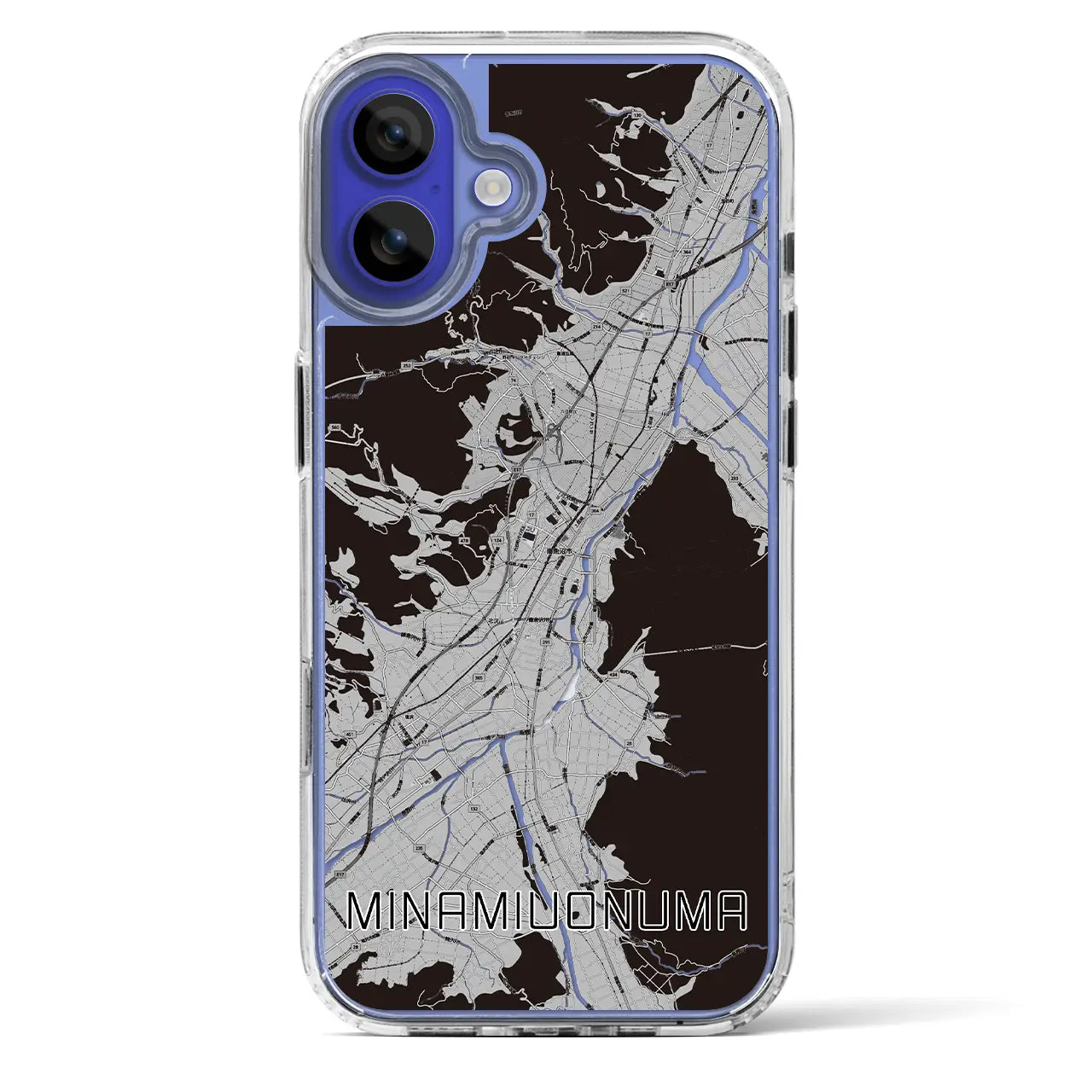 【南魚沼(新潟県)】地図柄iPhoneケース(MagSafeタイプ)