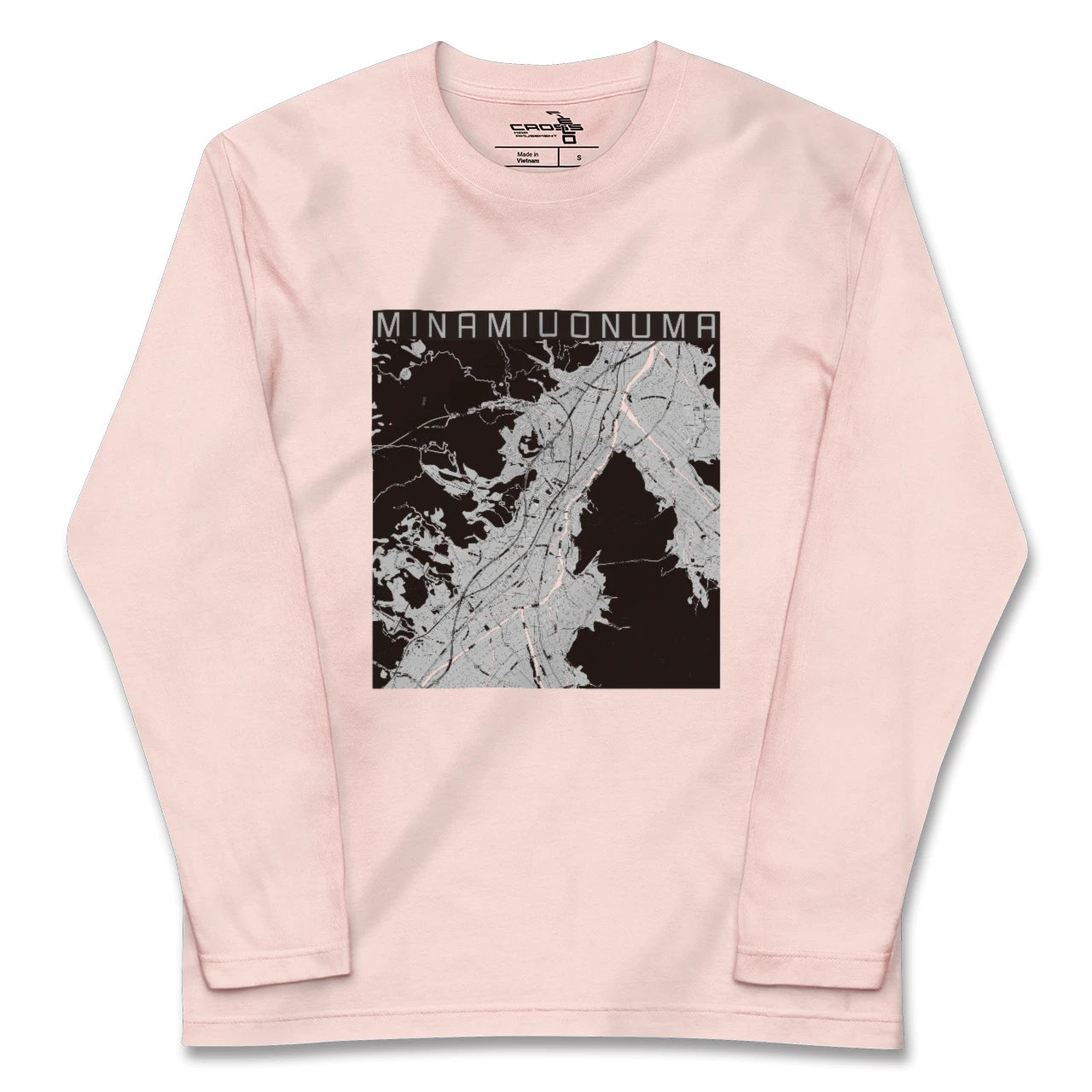 【南魚沼(新潟県)】地図柄ロングスリーブTシャツ