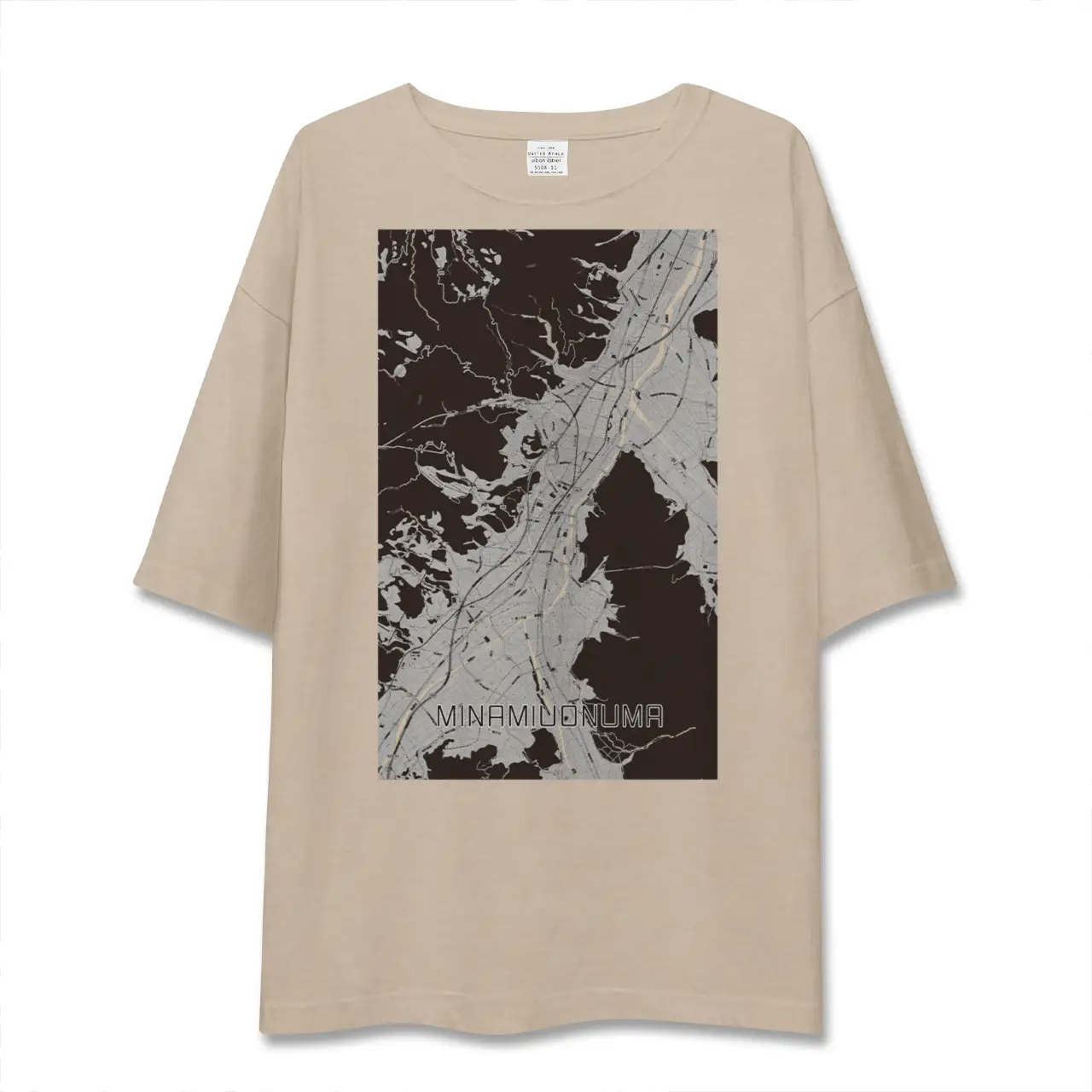 【南魚沼(新潟県)】地図柄ビッグシルエットTシャツ