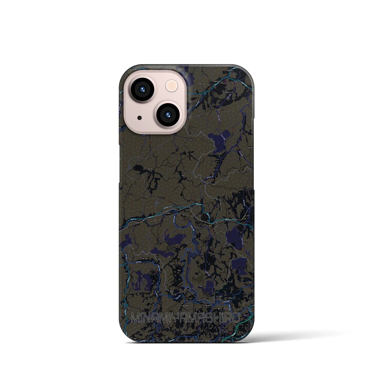 【南山城(京都府)】地図柄iPhoneケース(バックカバータイプ)