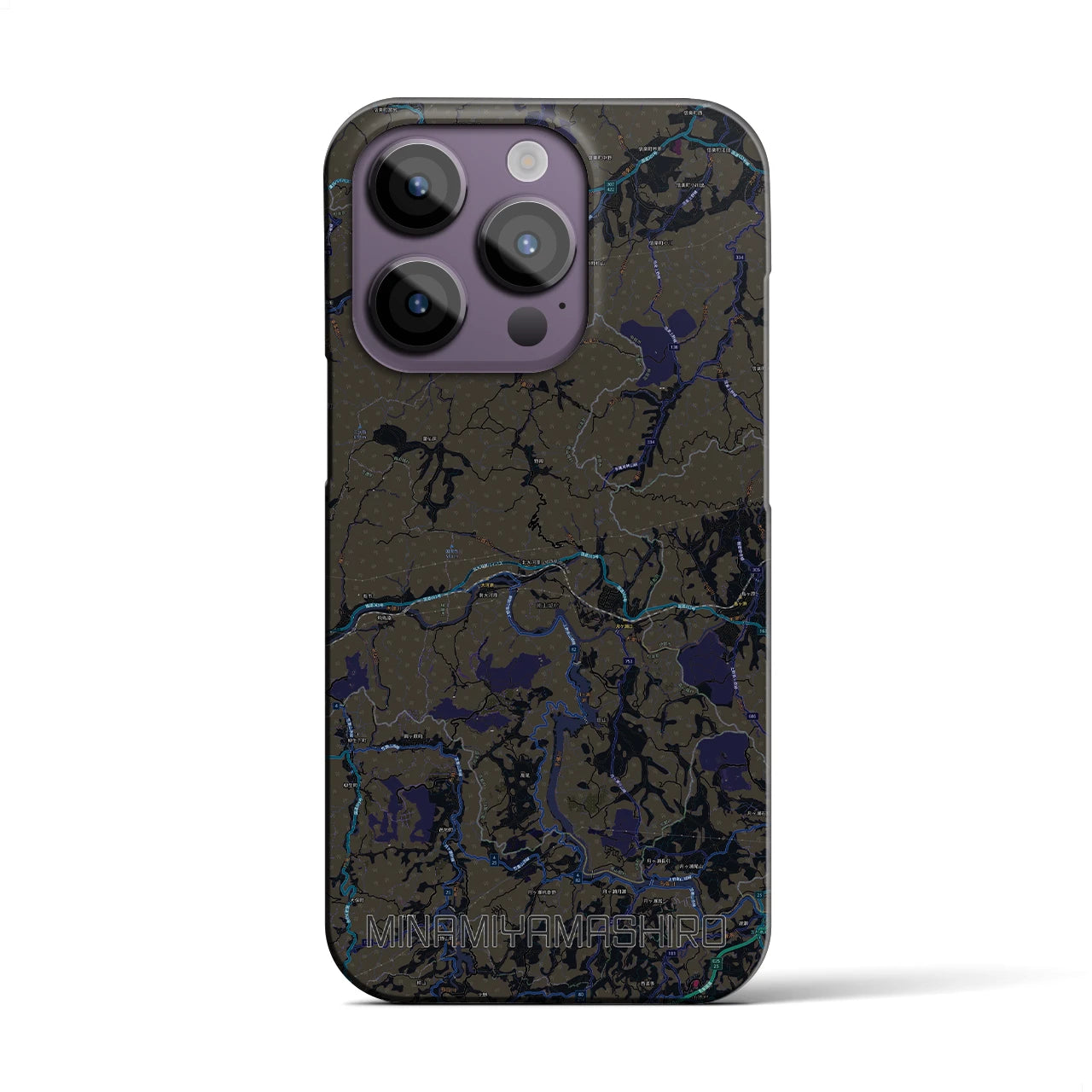 【南山城(京都府)】地図柄iPhoneケース(バックカバータイプ)