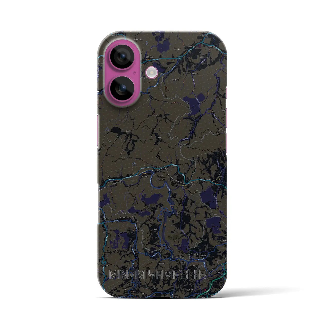 【南山城(京都府)】地図柄iPhoneケース(バックカバータイプ)