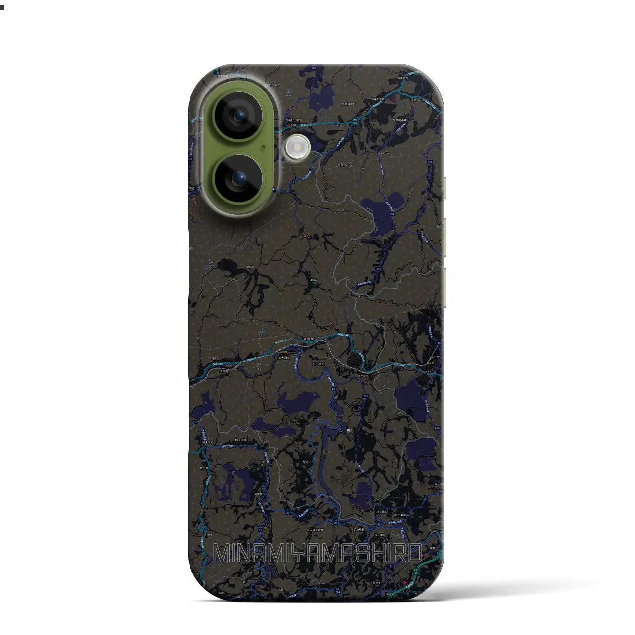 【南山城(京都府)】地図柄iPhoneケース(バックカバータイプ)