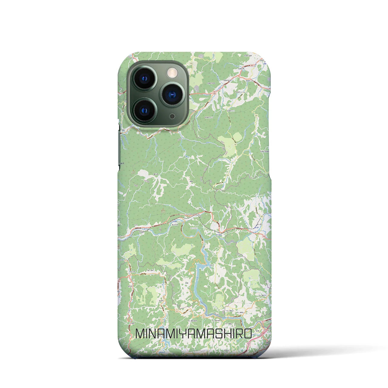 【南山城(京都府)】地図柄iPhoneケース(バックカバータイプ)