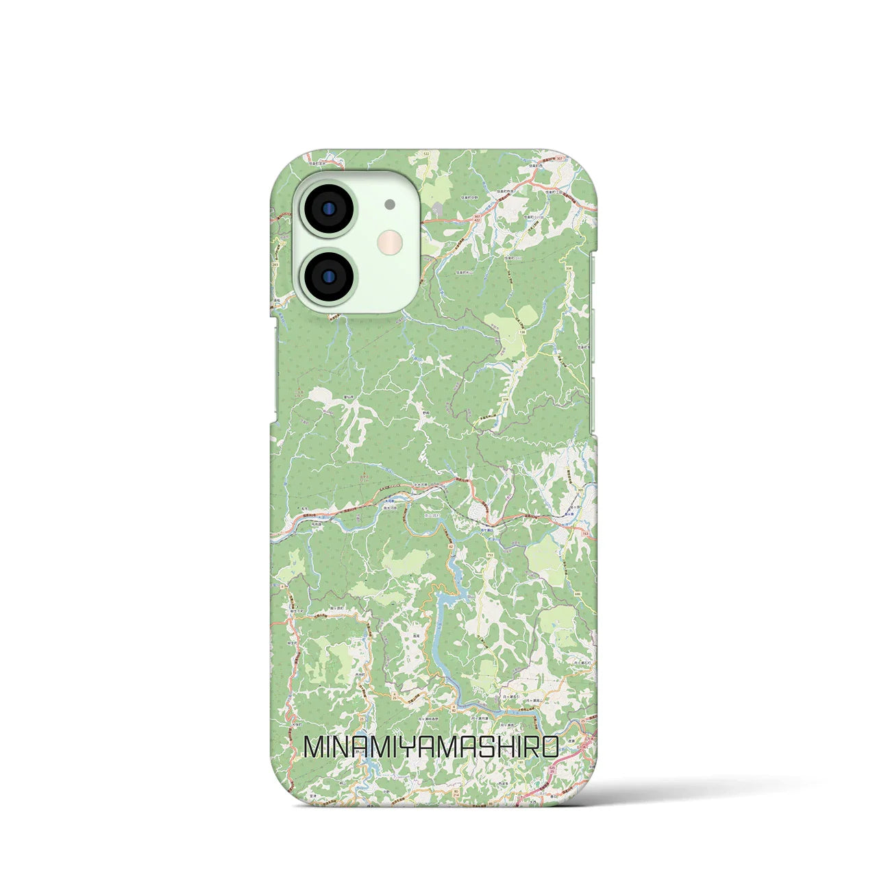 【南山城(京都府)】地図柄iPhoneケース(バックカバータイプ)