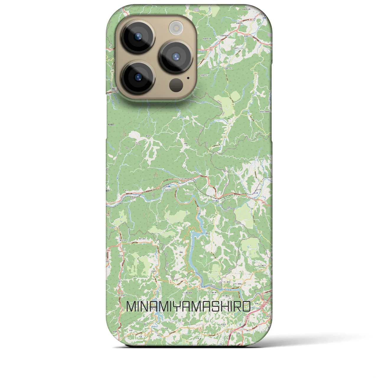 【南山城(京都府)】地図柄iPhoneケース(バックカバータイプ)