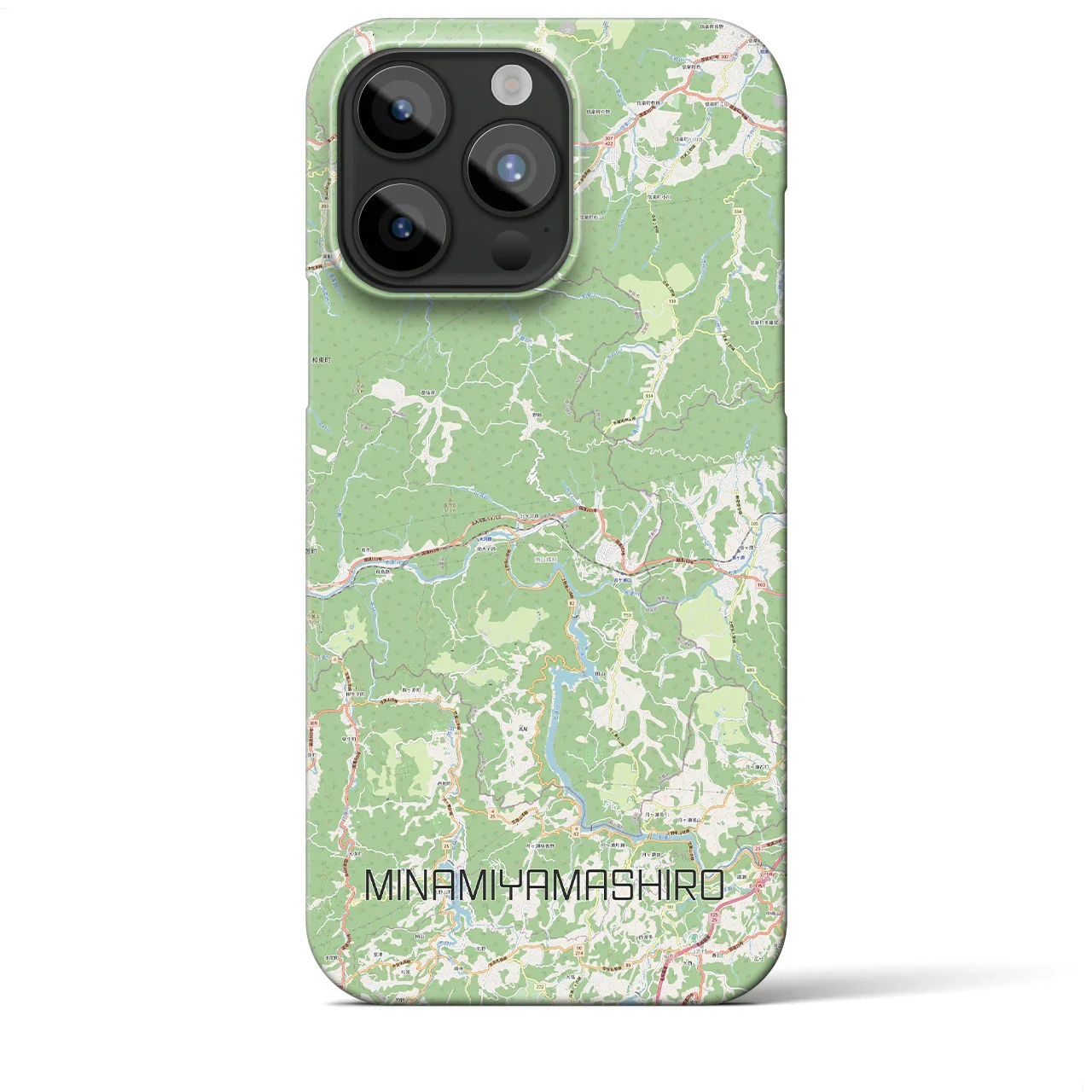 【南山城(京都府)】地図柄iPhoneケース(バックカバータイプ)