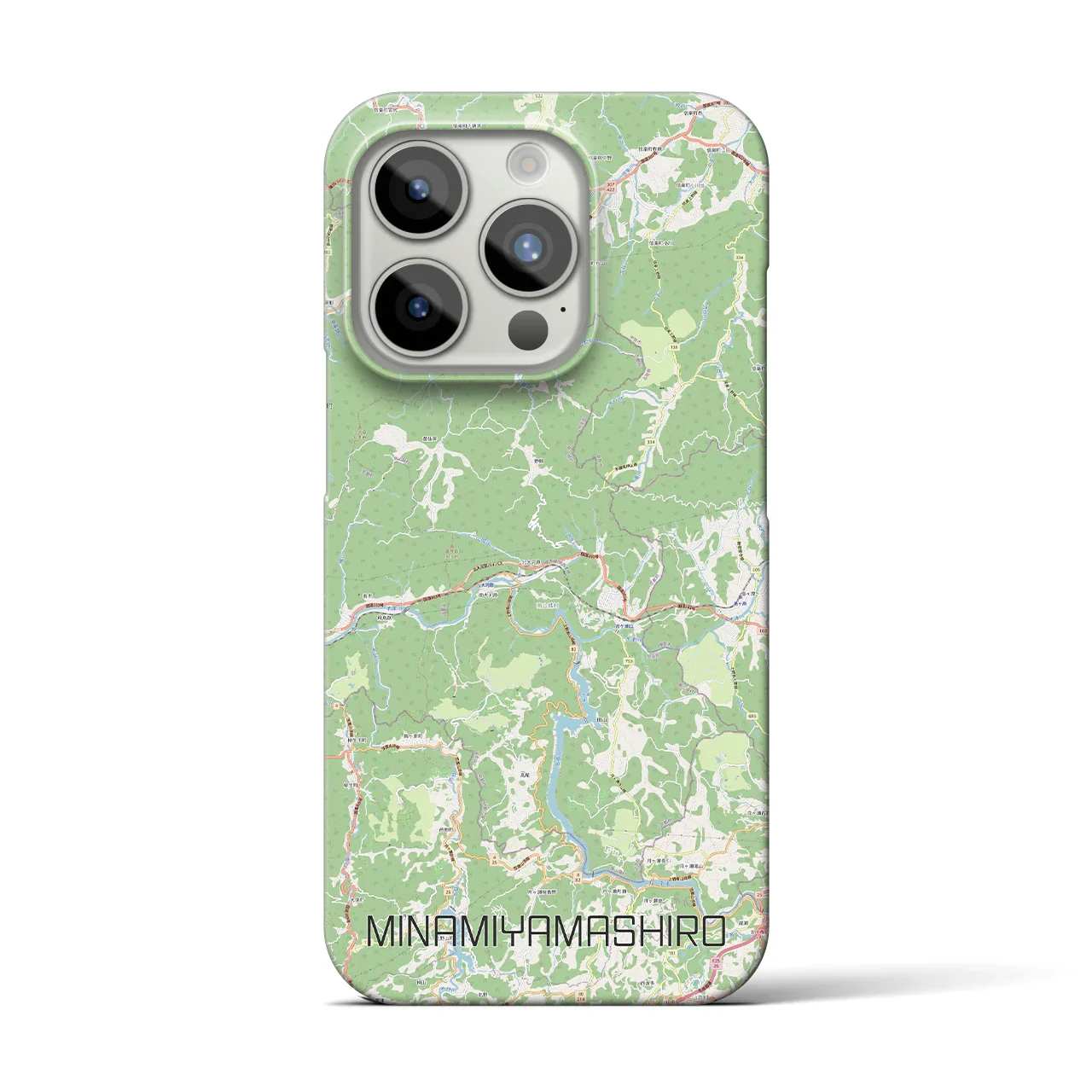 【南山城(京都府)】地図柄iPhoneケース(バックカバータイプ)