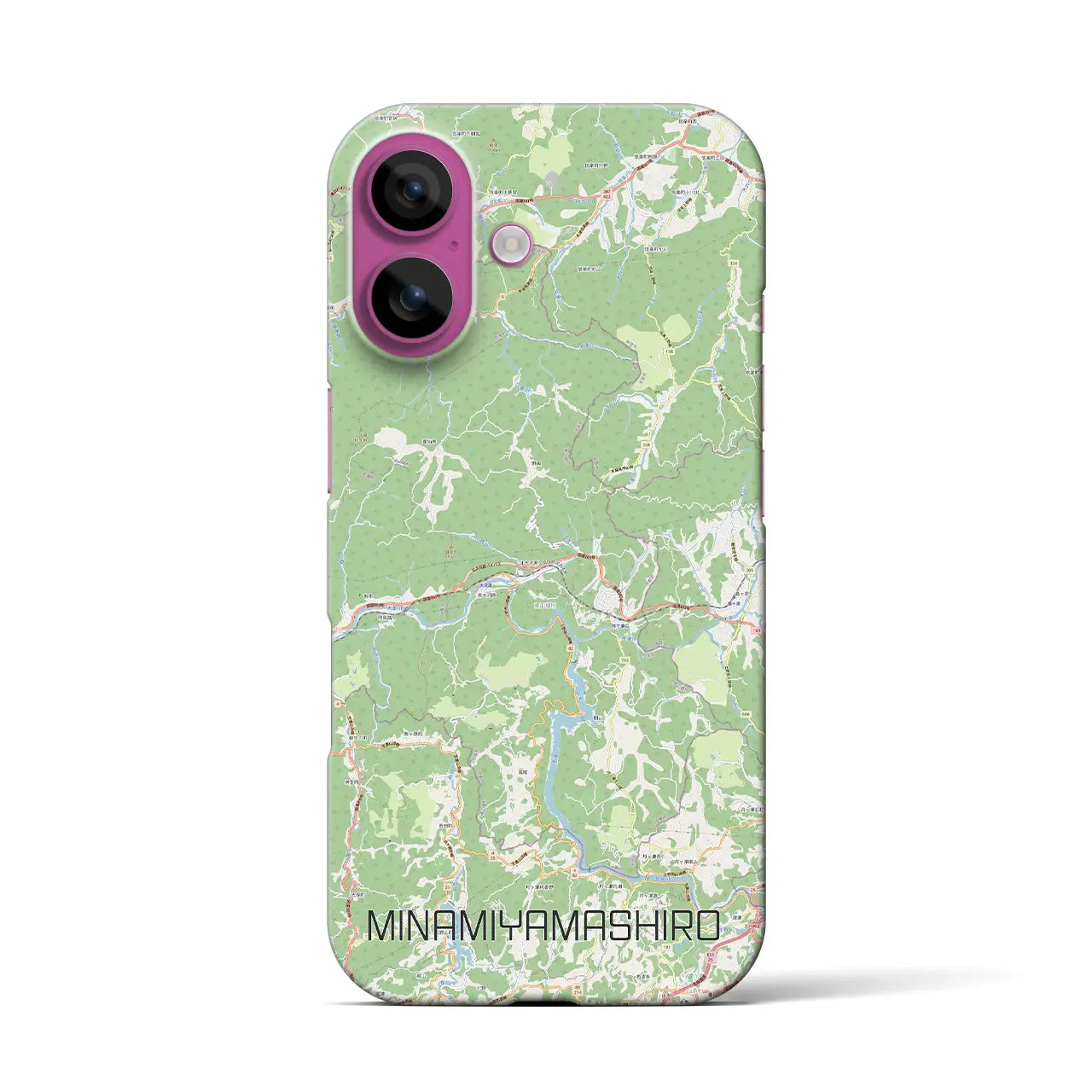 【南山城(京都府)】地図柄iPhoneケース(バックカバータイプ)
