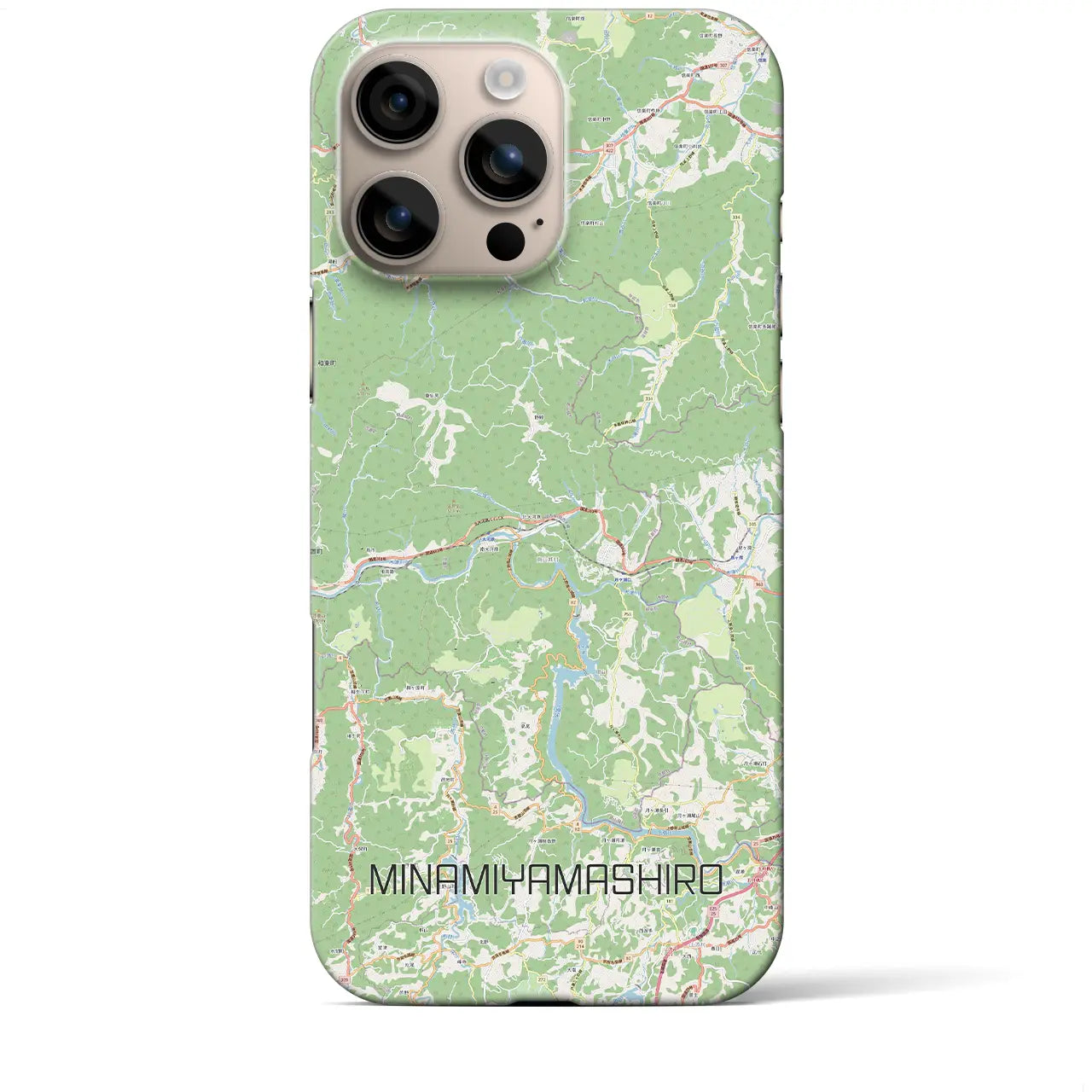 【南山城(京都府)】地図柄iPhoneケース(バックカバータイプ)