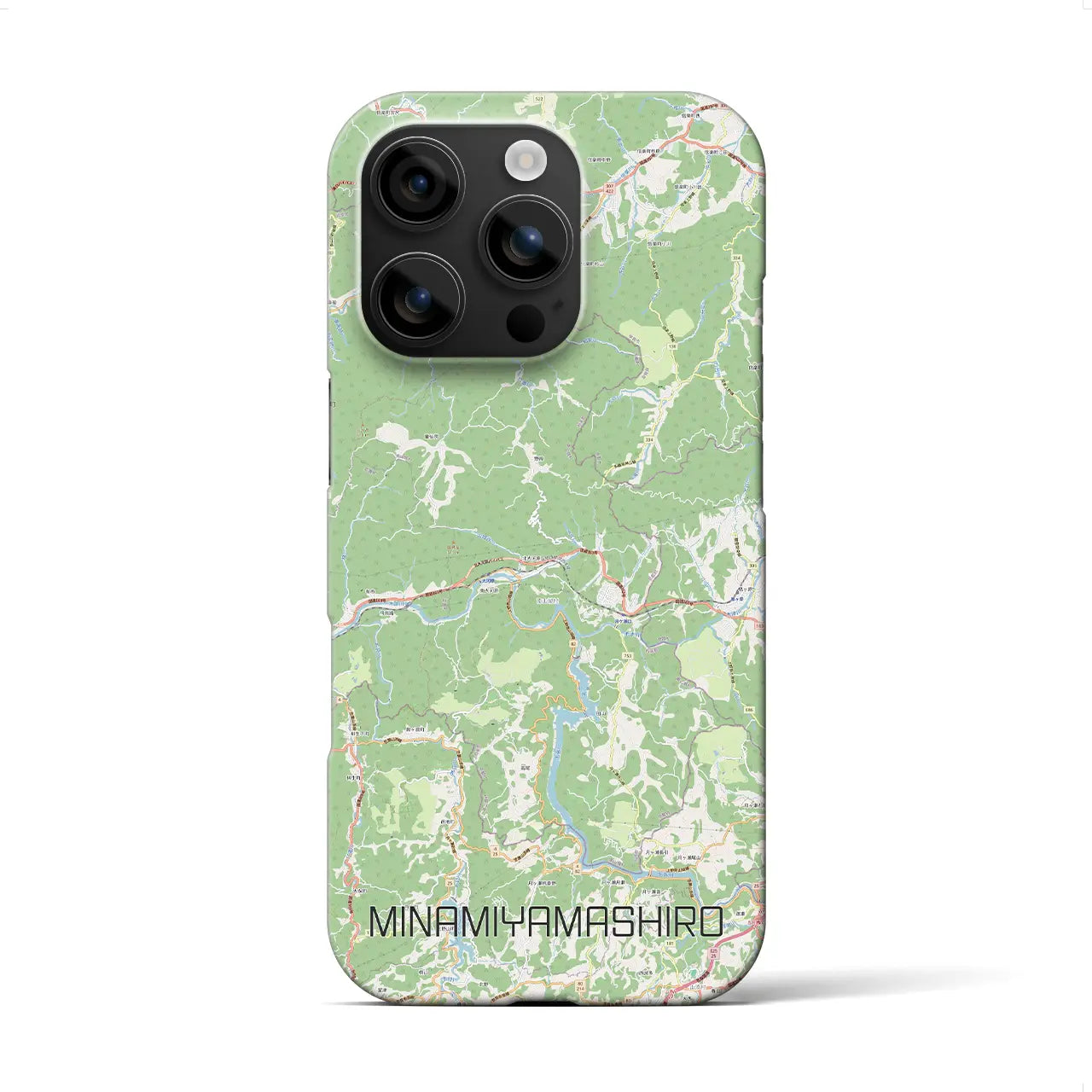【南山城(京都府)】地図柄iPhoneケース(バックカバータイプ)