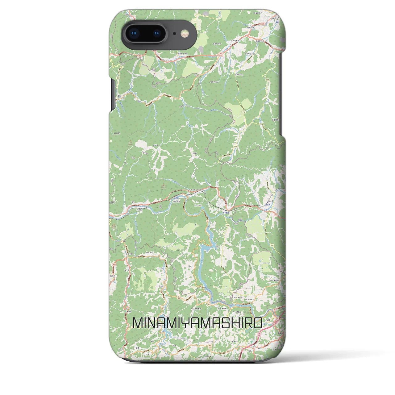 【南山城(京都府)】地図柄iPhoneケース(バックカバータイプ)