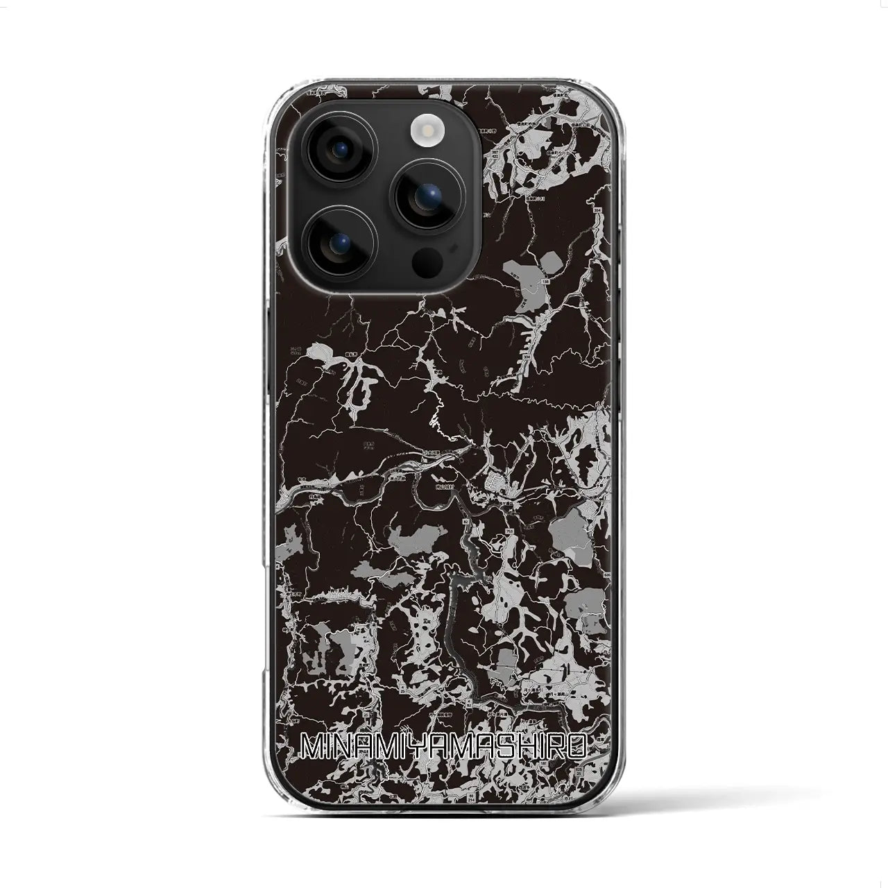 【南山城(京都府)】地図柄iPhoneケース(クリアタイプ)