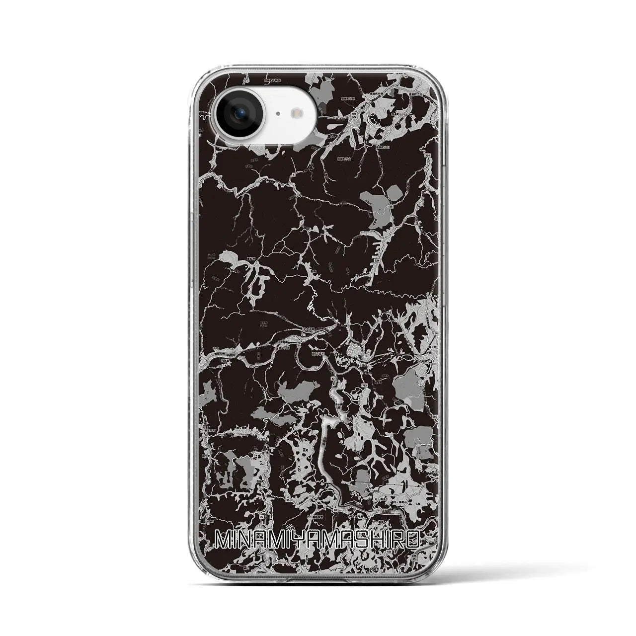 【南山城(京都府)】地図柄iPhoneケース(クリアタイプ)