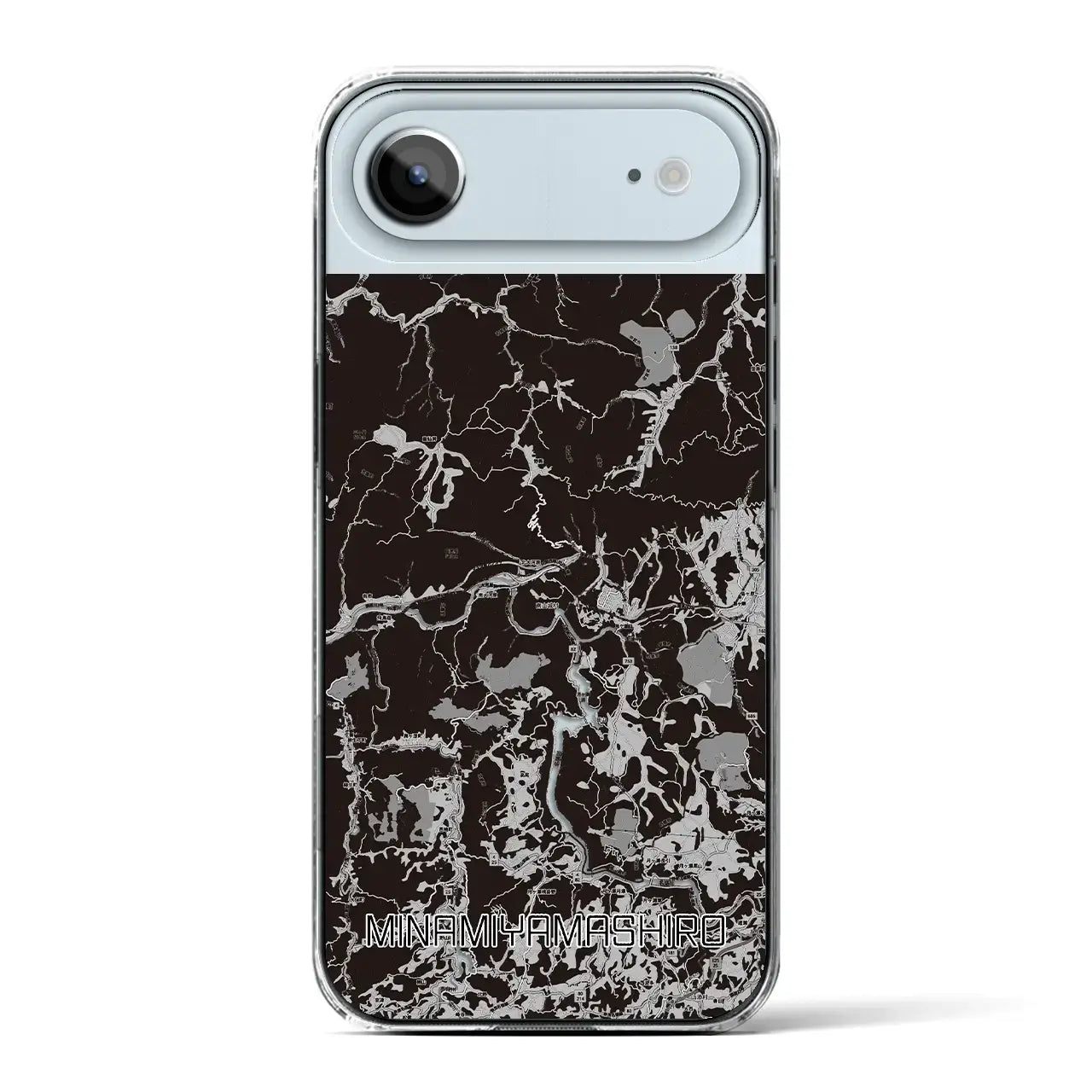 【南山城(京都府)】地図柄iPhoneケース(クリアタイプ)