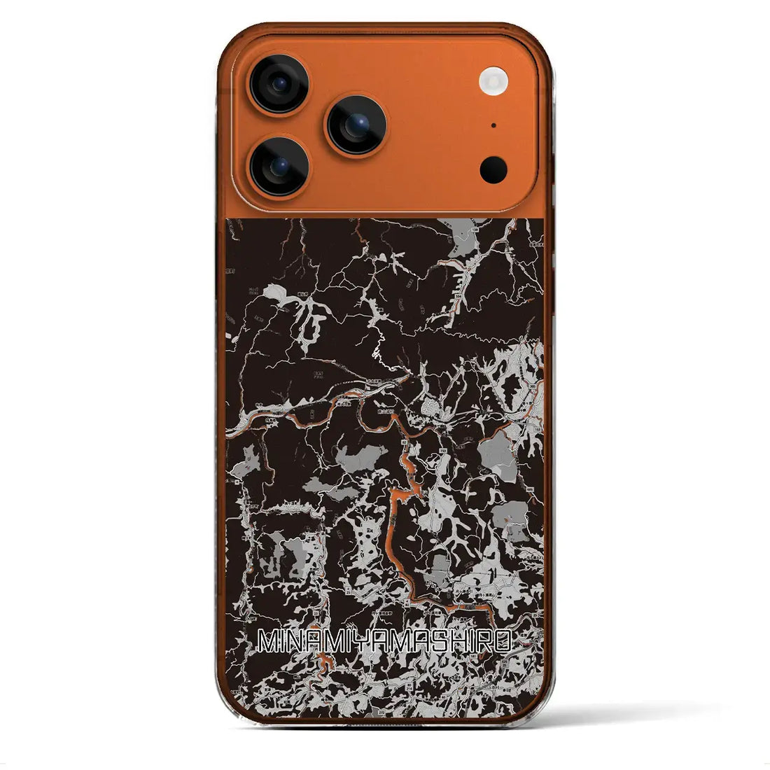 【南山城(京都府)】地図柄iPhoneケース(クリアタイプ)