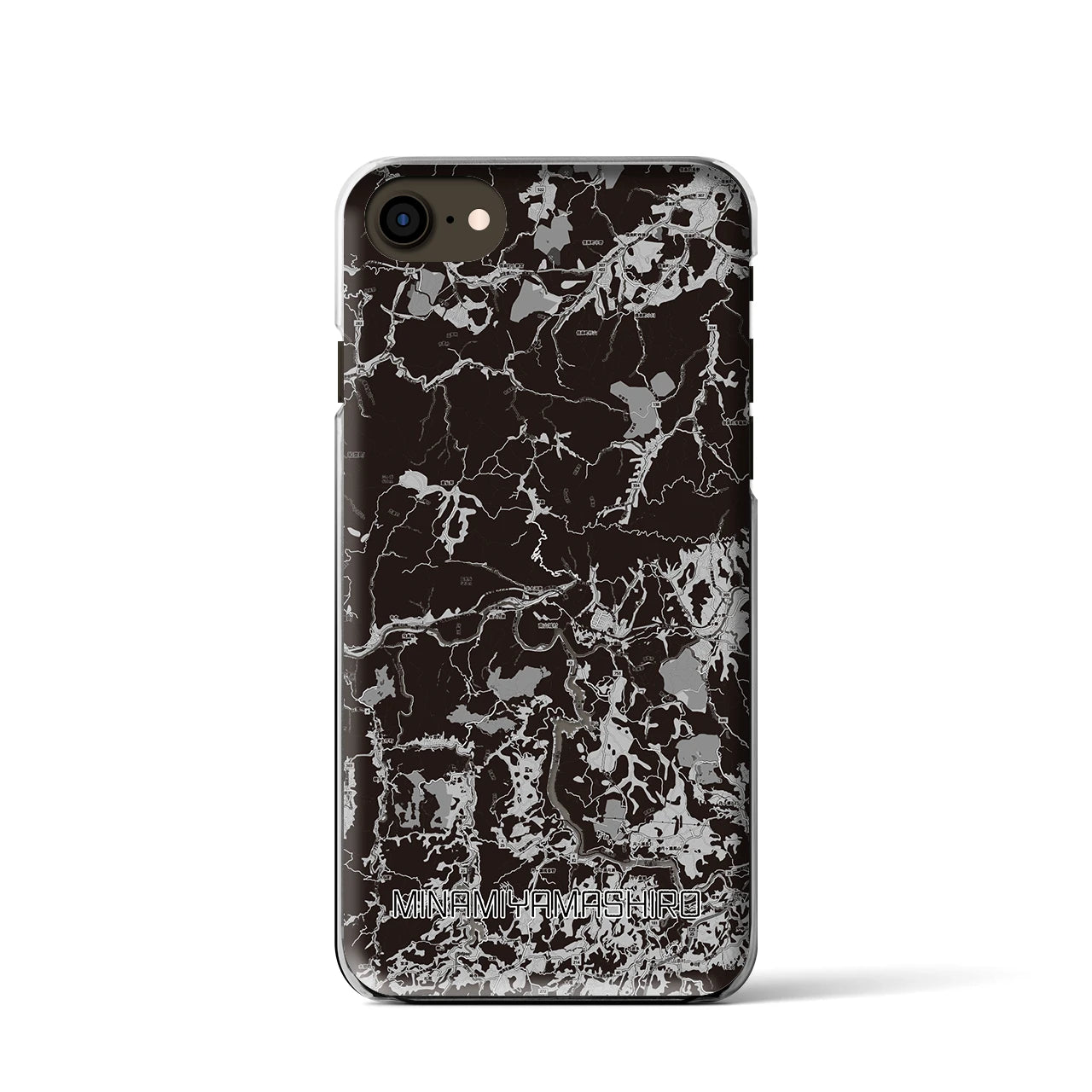 【南山城(京都府)】地図柄iPhoneケース(クリアタイプ)