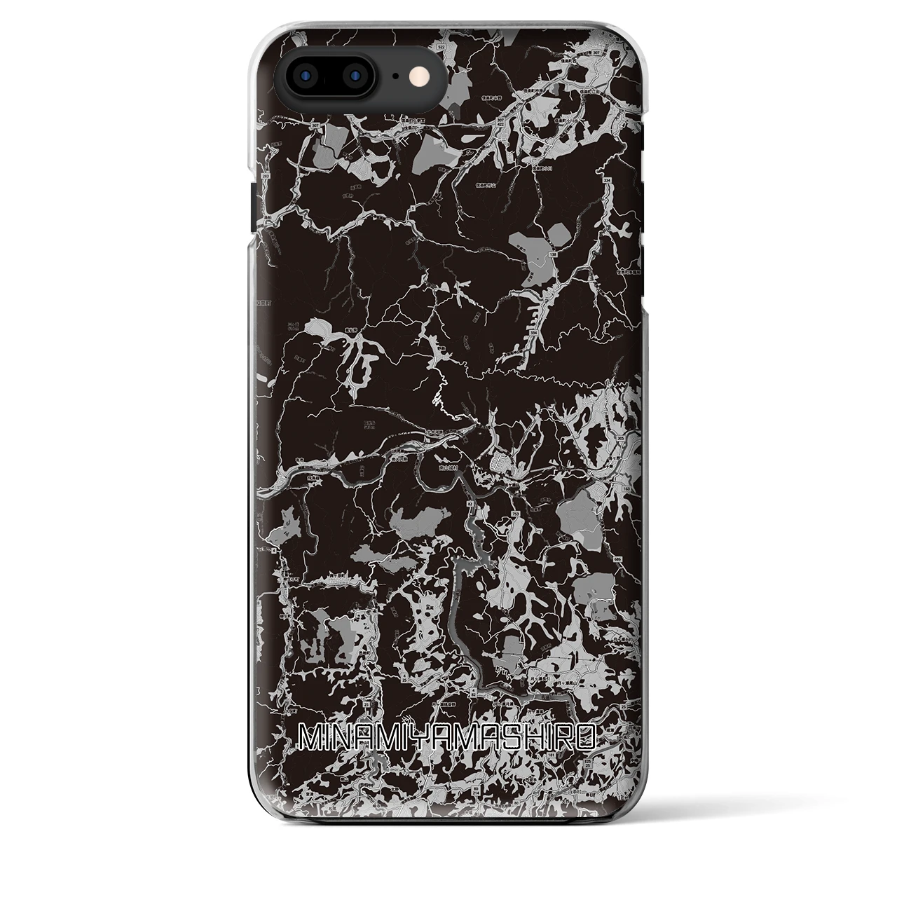 【南山城(京都府)】地図柄iPhoneケース(クリアタイプ)