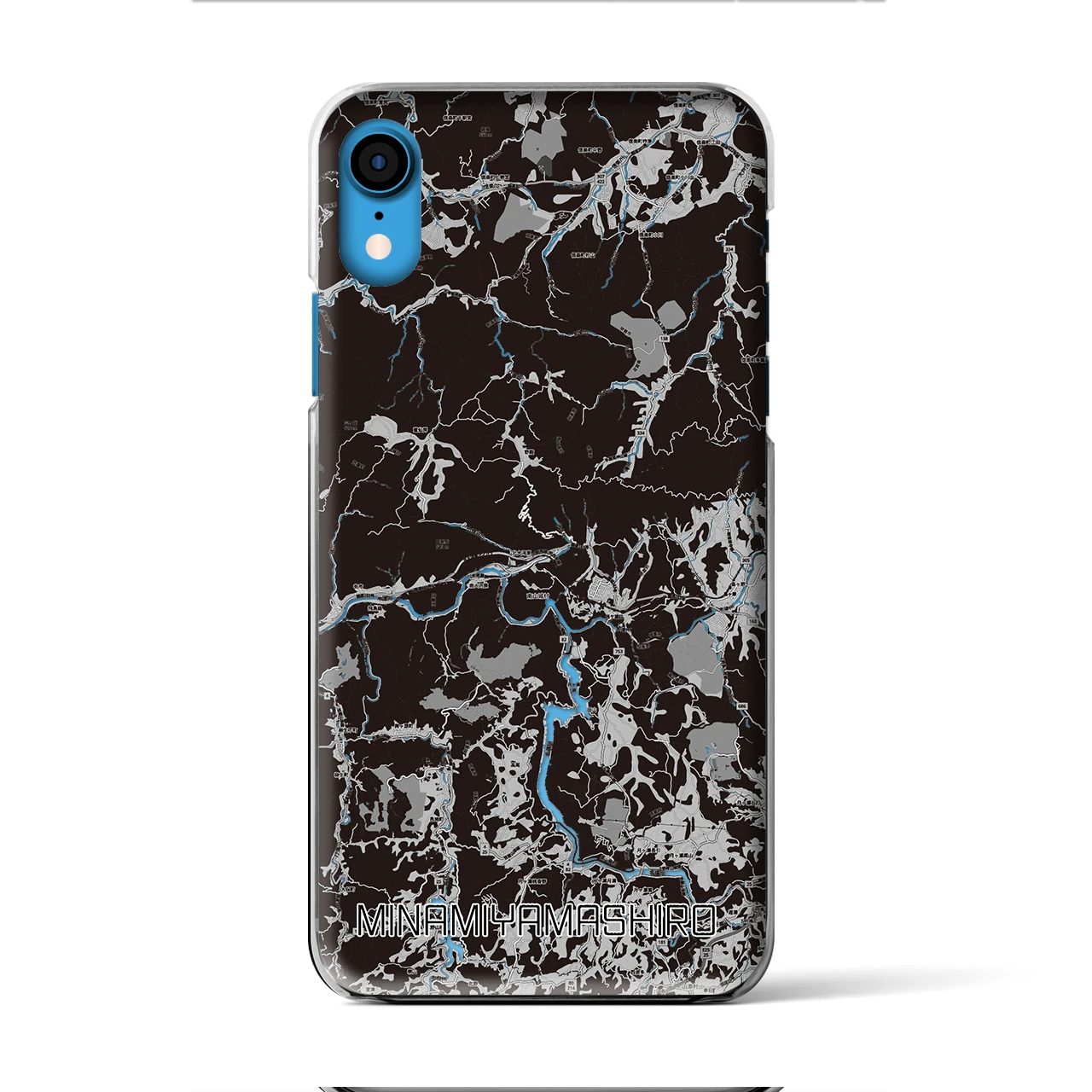 【南山城(京都府)】地図柄iPhoneケース(クリアタイプ)