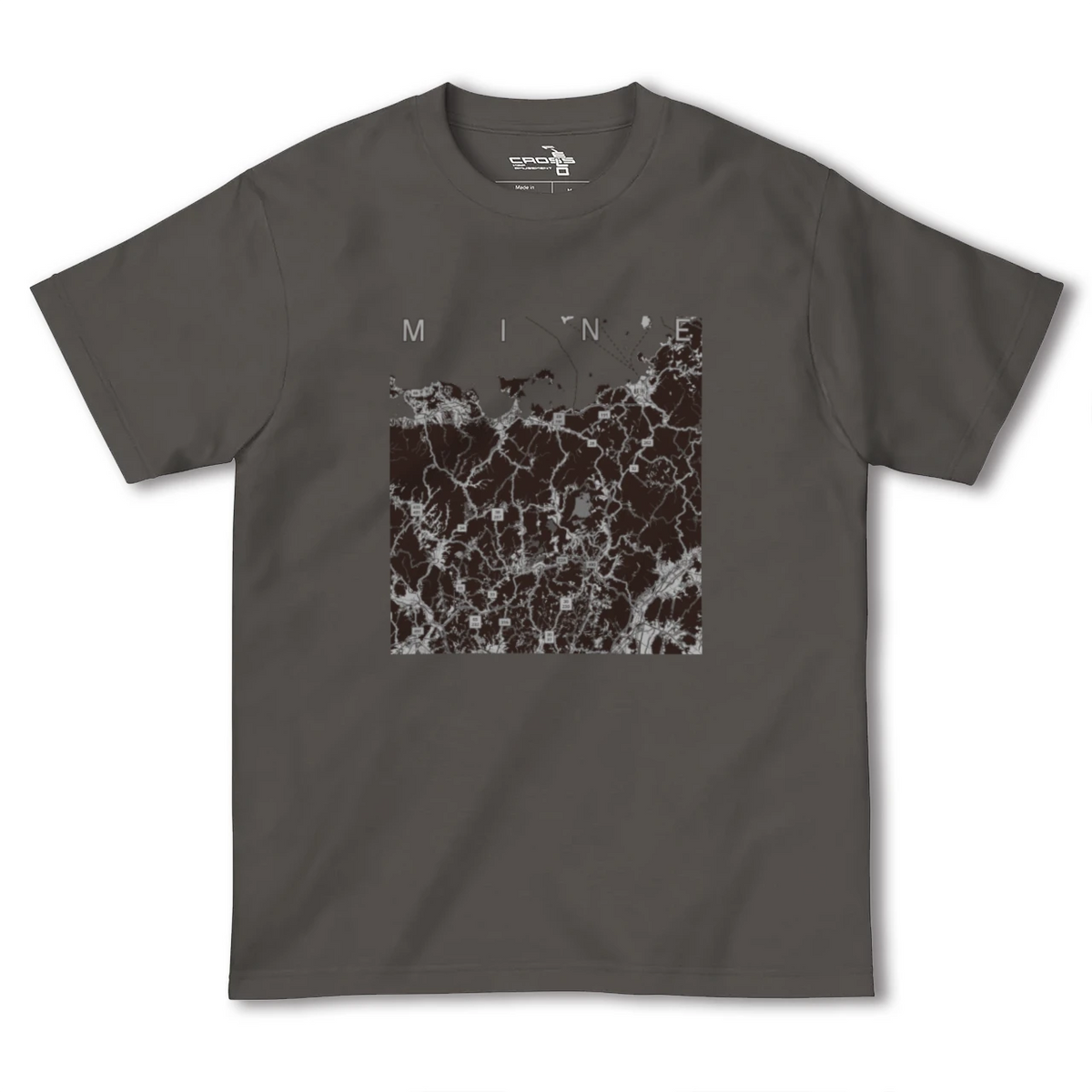 【美祢2(山口県)】地図柄ヘビーウェイトTシャツ