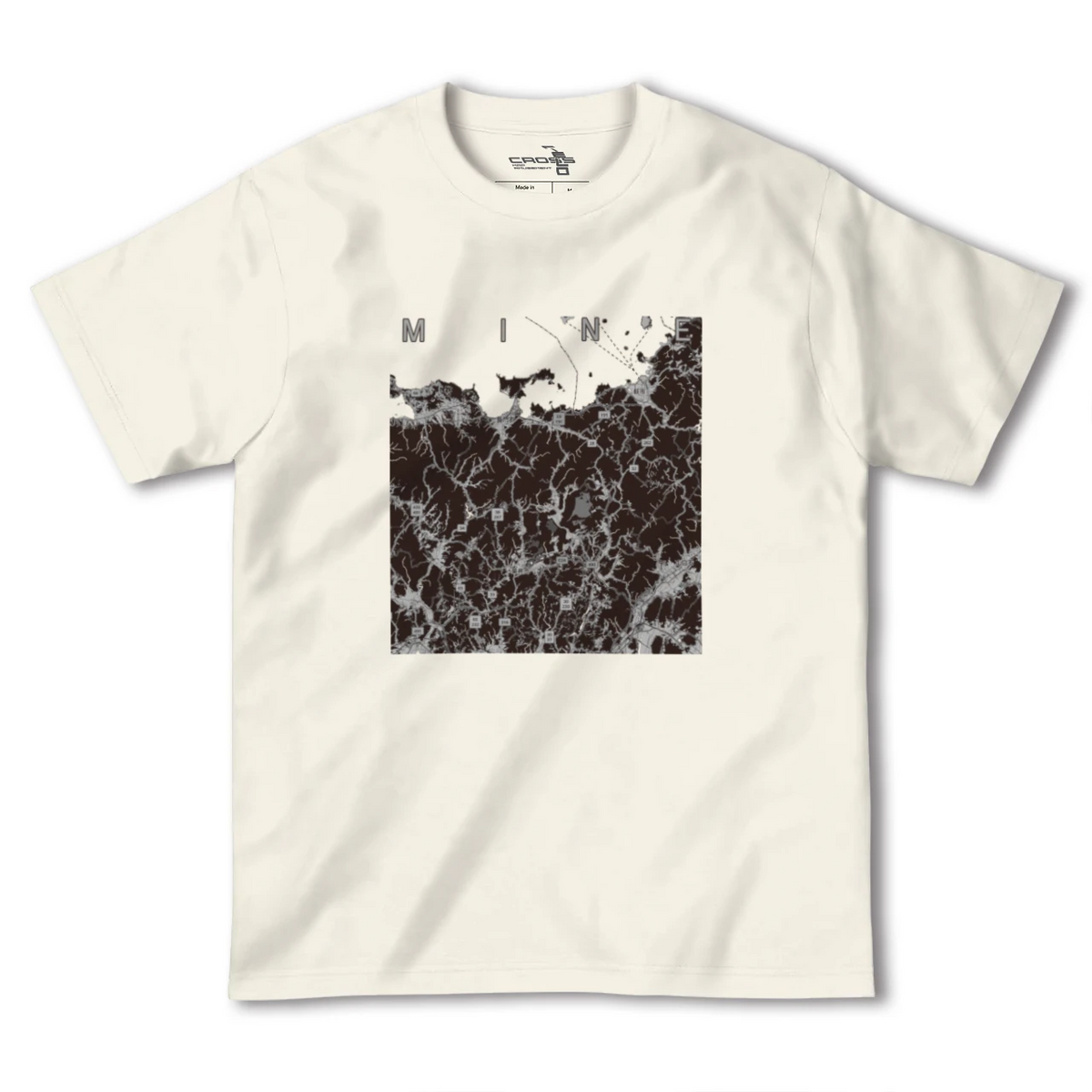 【美祢2(山口県)】地図柄ヘビーウェイトTシャツ