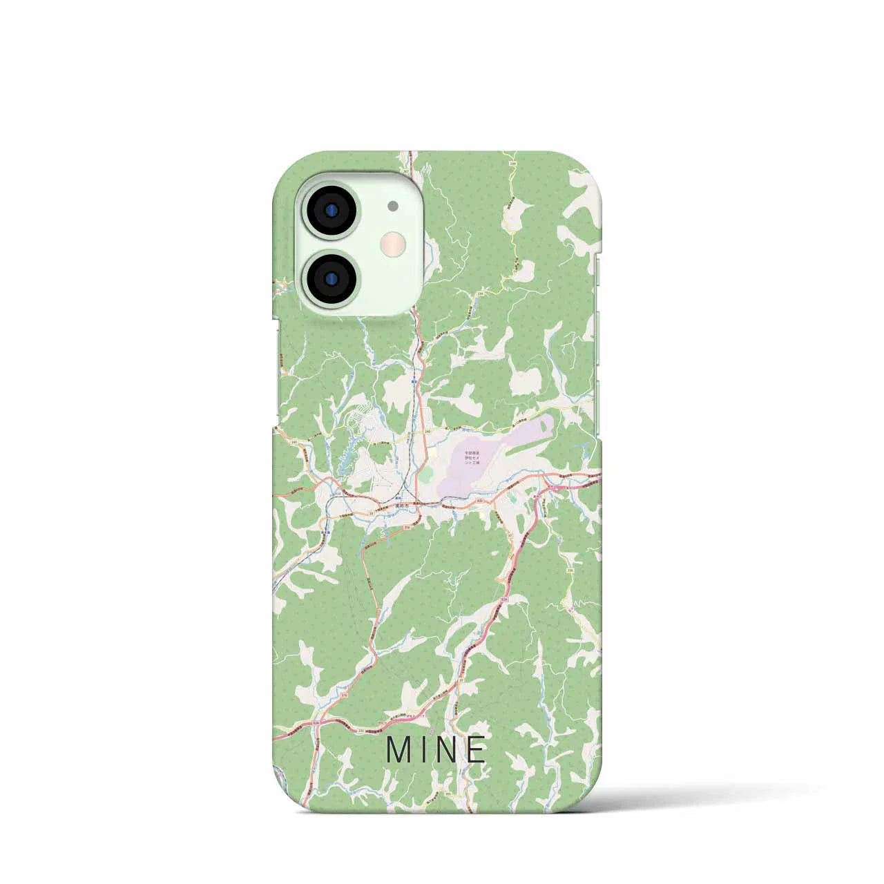【美祢(山口県)】地図柄iPhoneケース(バックカバータイプ)