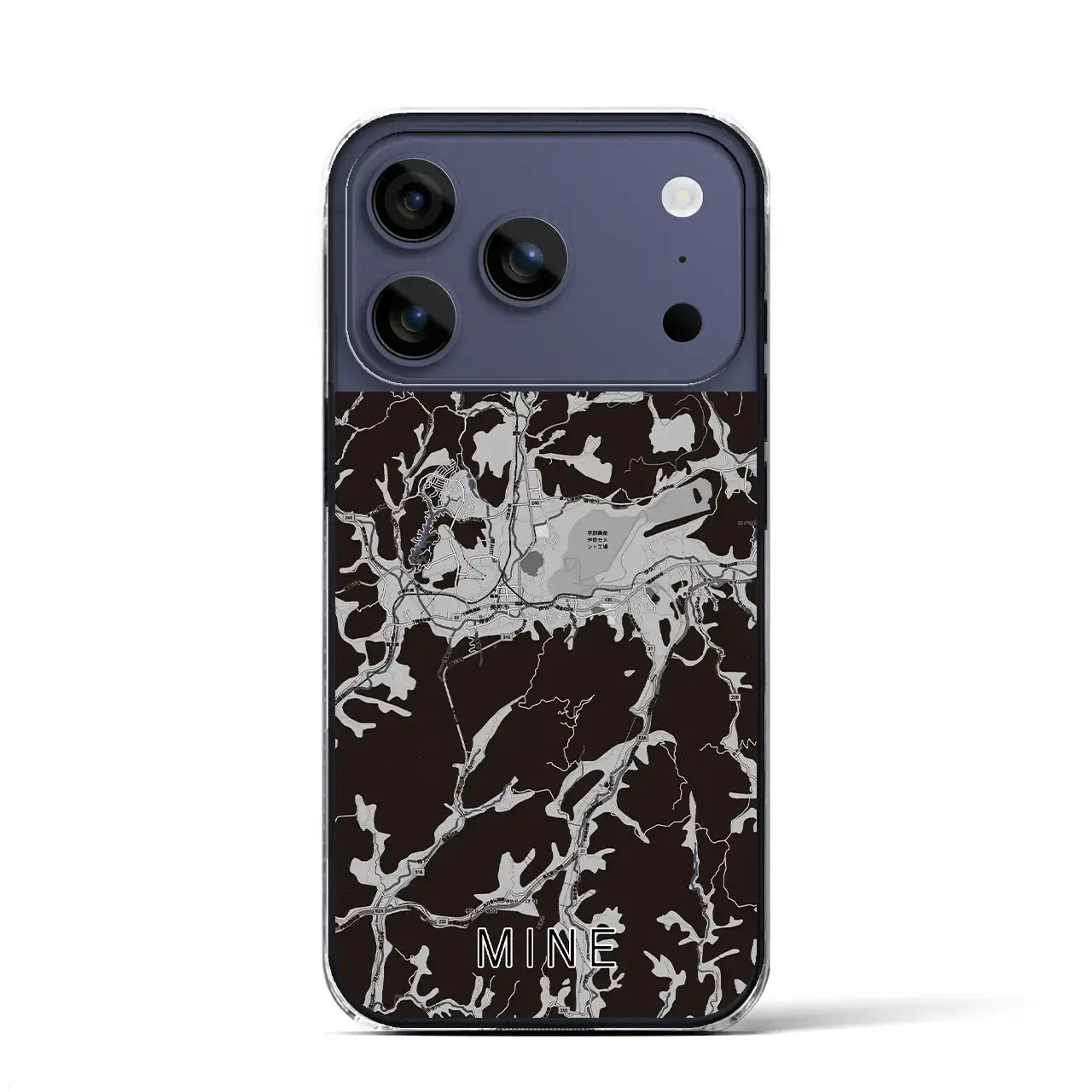 【美祢(山口県)】地図柄iPhoneケース(クリアタイプ)