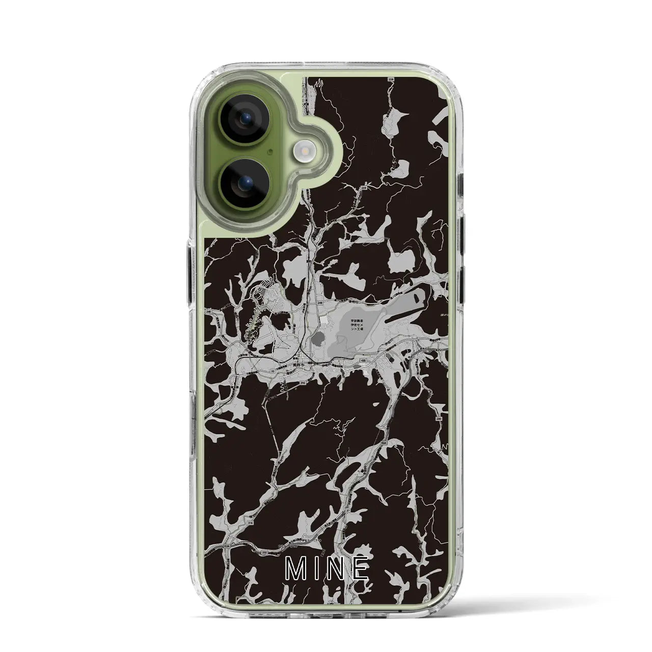 【美祢(山口県)】地図柄iPhoneケース(MagSafeタイプ)