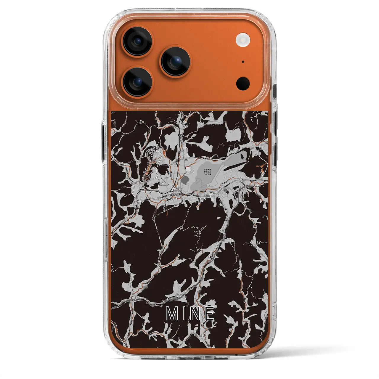 【美祢(山口県)】地図柄iPhoneケース(MagSafeタイプ)