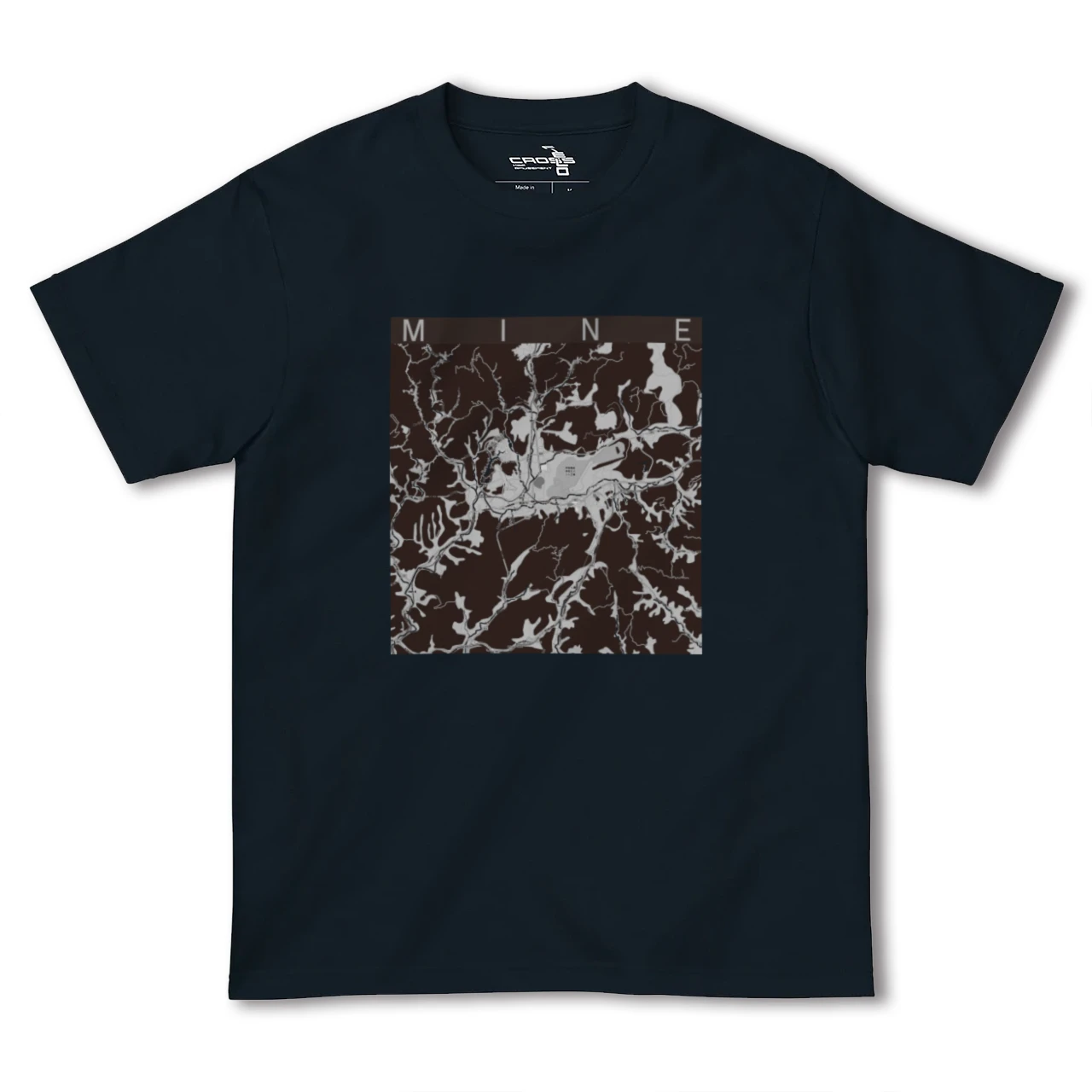 【美祢(山口県)】地図柄ヘビーウェイトTシャツ