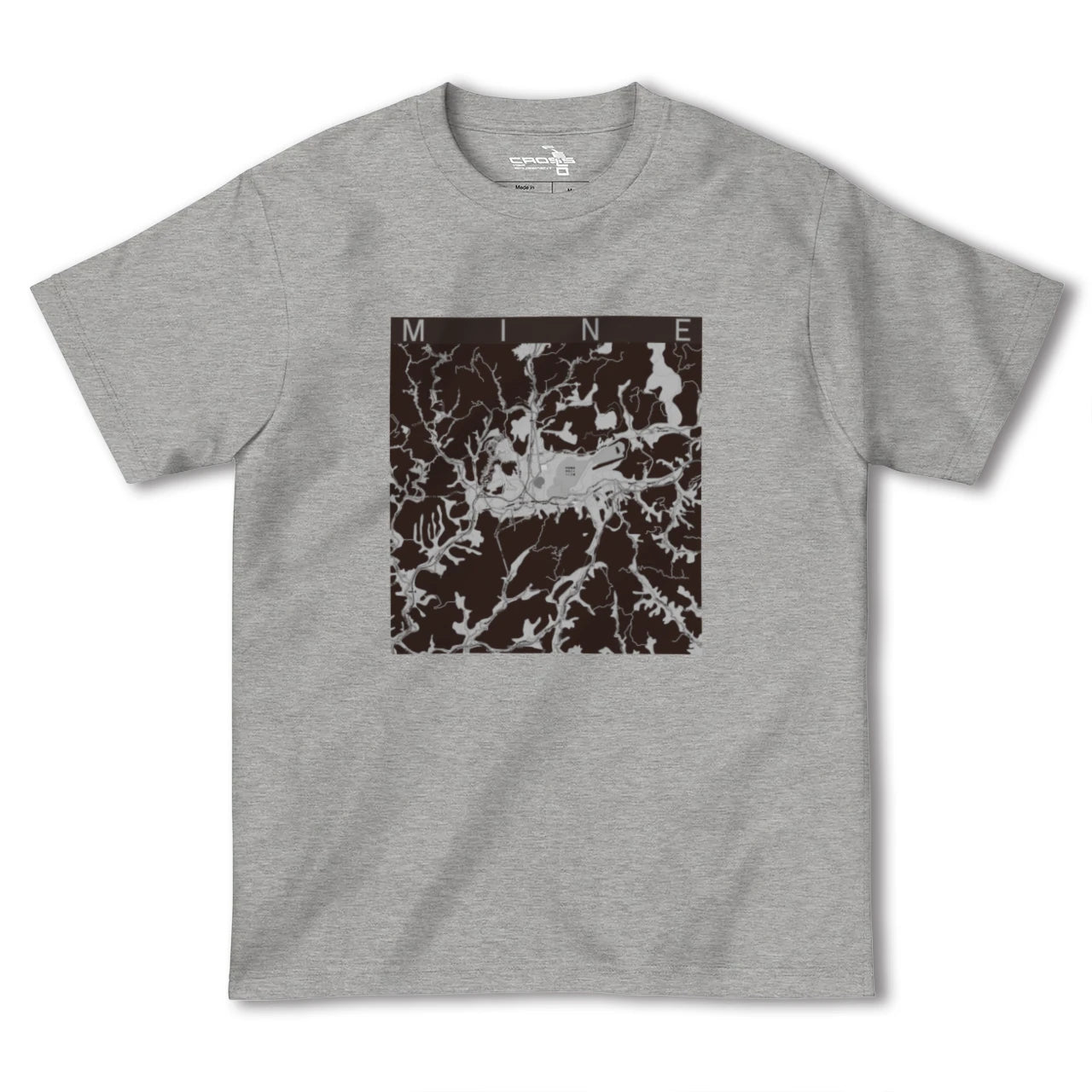 【美祢(山口県)】地図柄ヘビーウェイトTシャツ