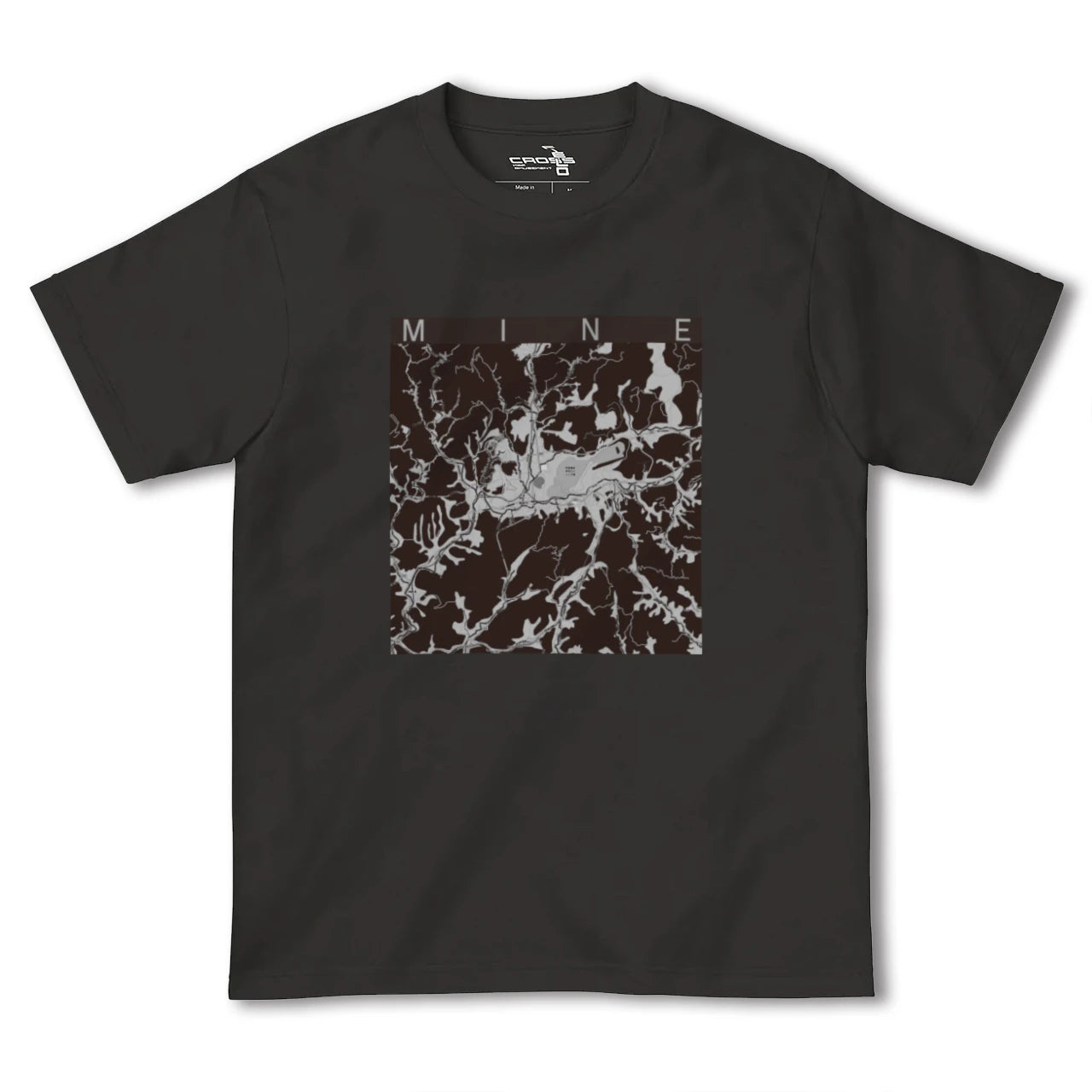 【美祢(山口県)】地図柄ヘビーウェイトTシャツ