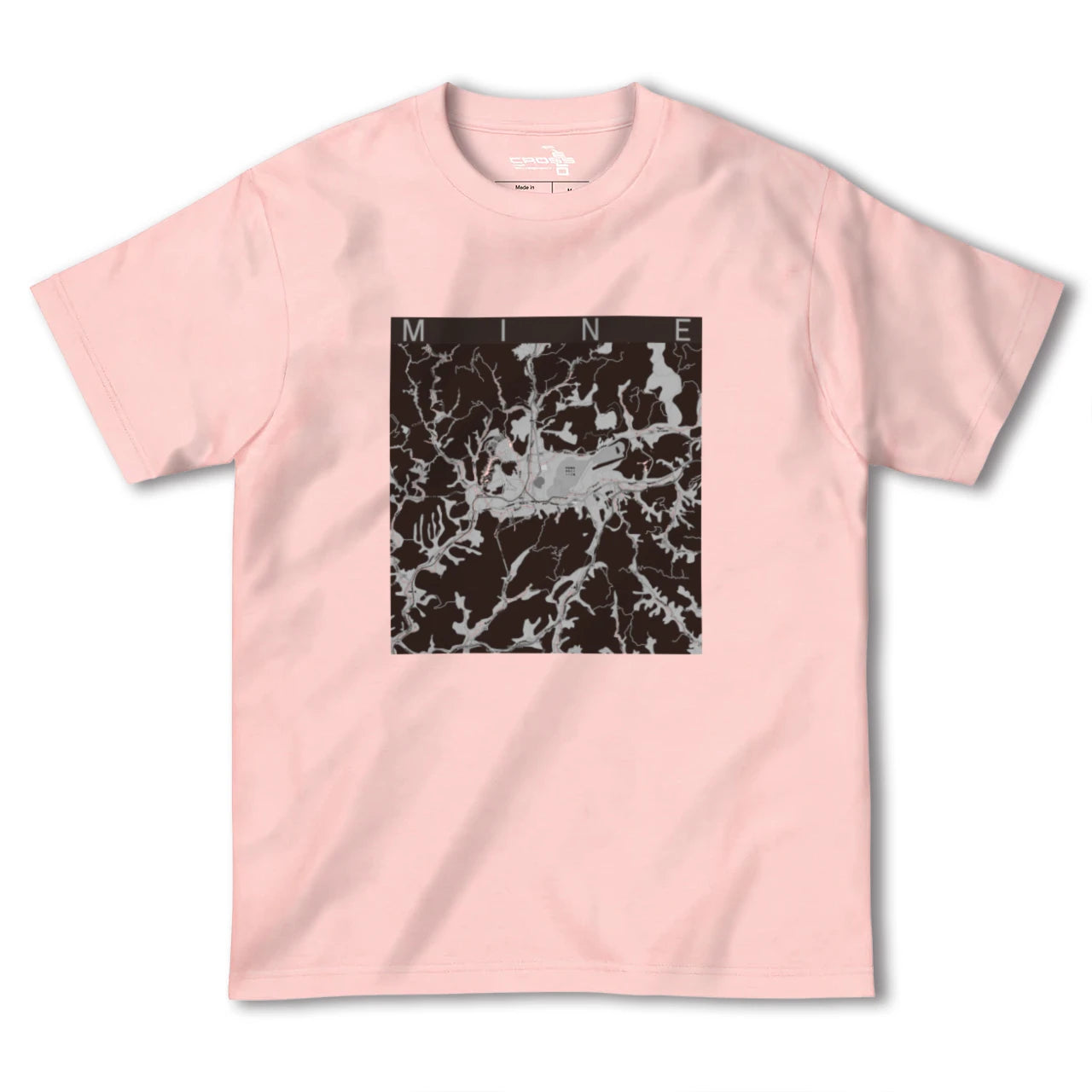 【美祢(山口県)】地図柄ヘビーウェイトTシャツ