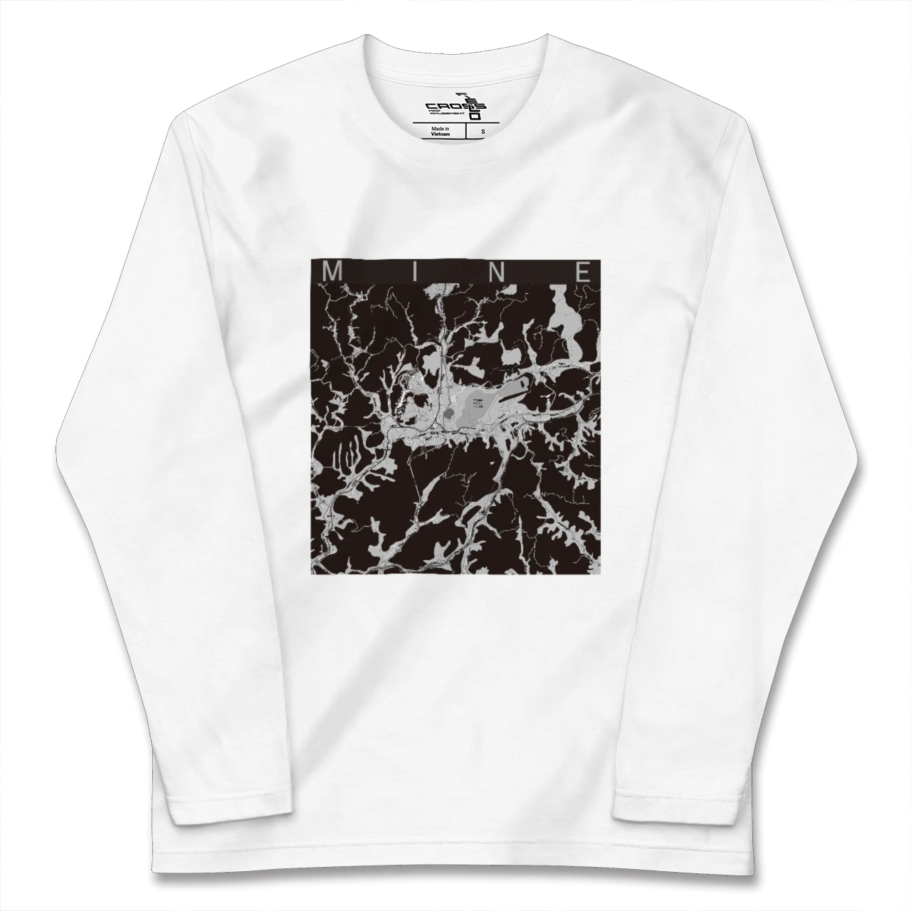 【美祢(山口県)】地図柄ロングスリーブTシャツ