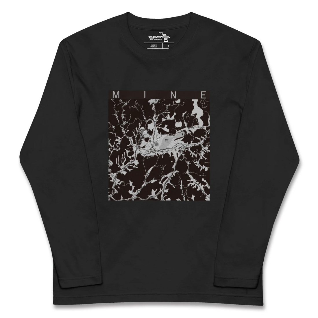 【美祢(山口県)】地図柄ロングスリーブTシャツ