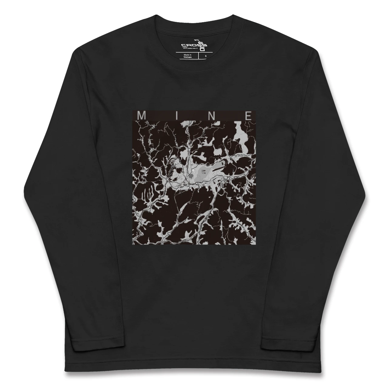 【美祢(山口県)】地図柄ロングスリーブTシャツ