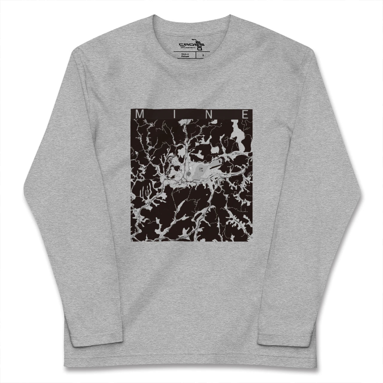 【美祢(山口県)】地図柄ロングスリーブTシャツ