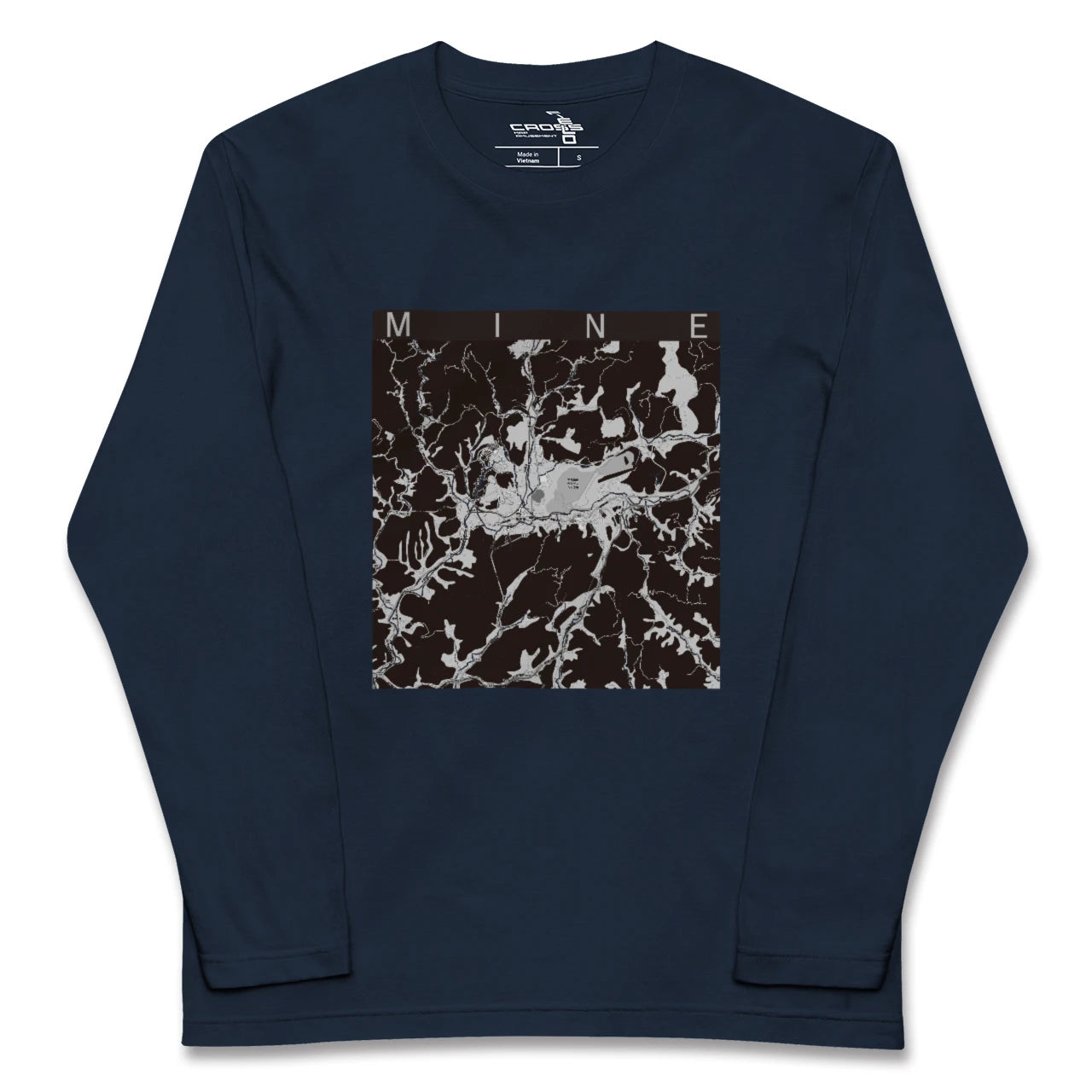 【美祢(山口県)】地図柄ロングスリーブTシャツ