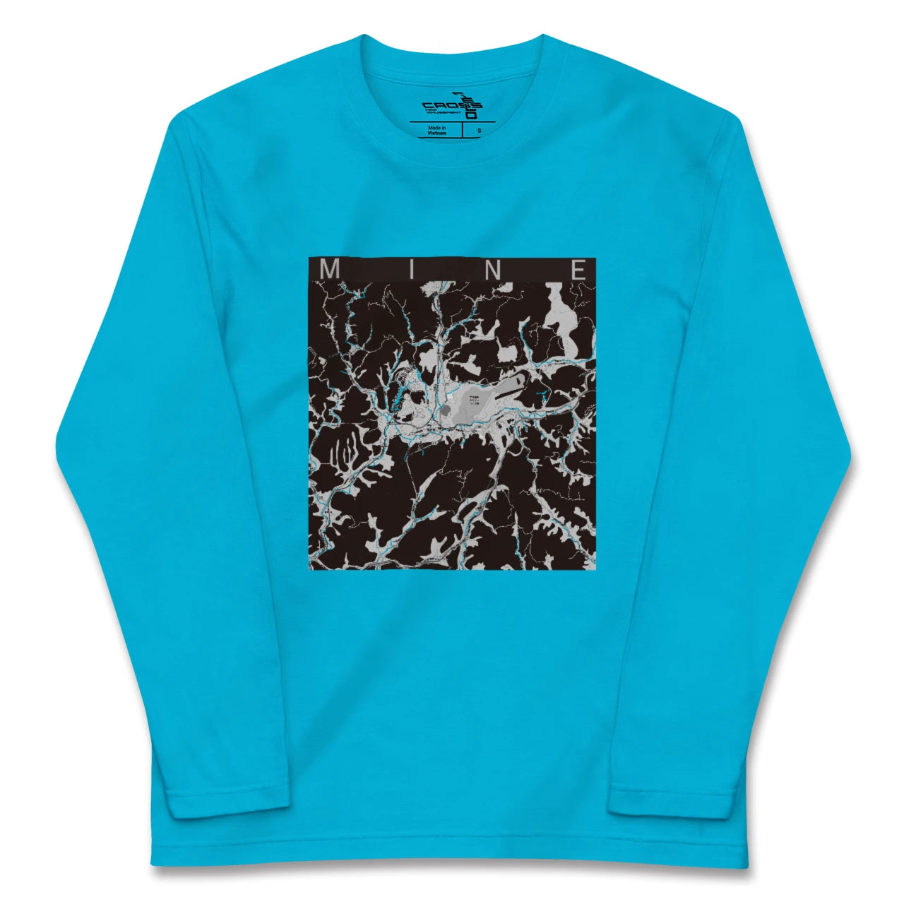 【美祢(山口県)】地図柄ロングスリーブTシャツ