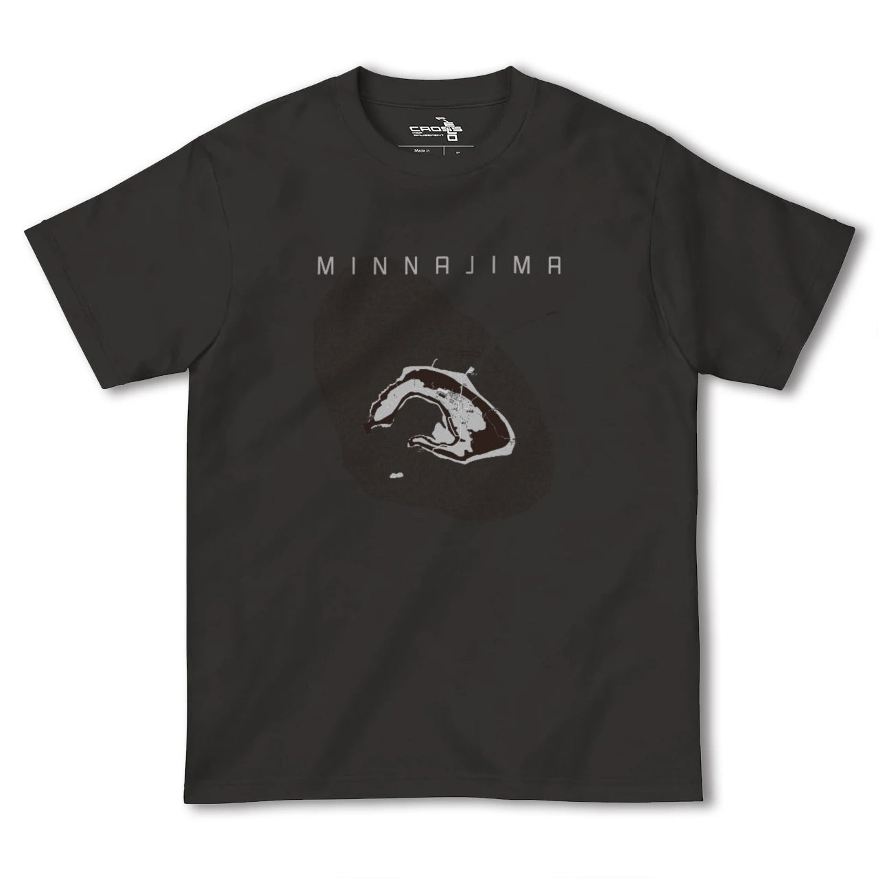 【水納島(沖縄県)】地図柄ヘビーウェイトTシャツ