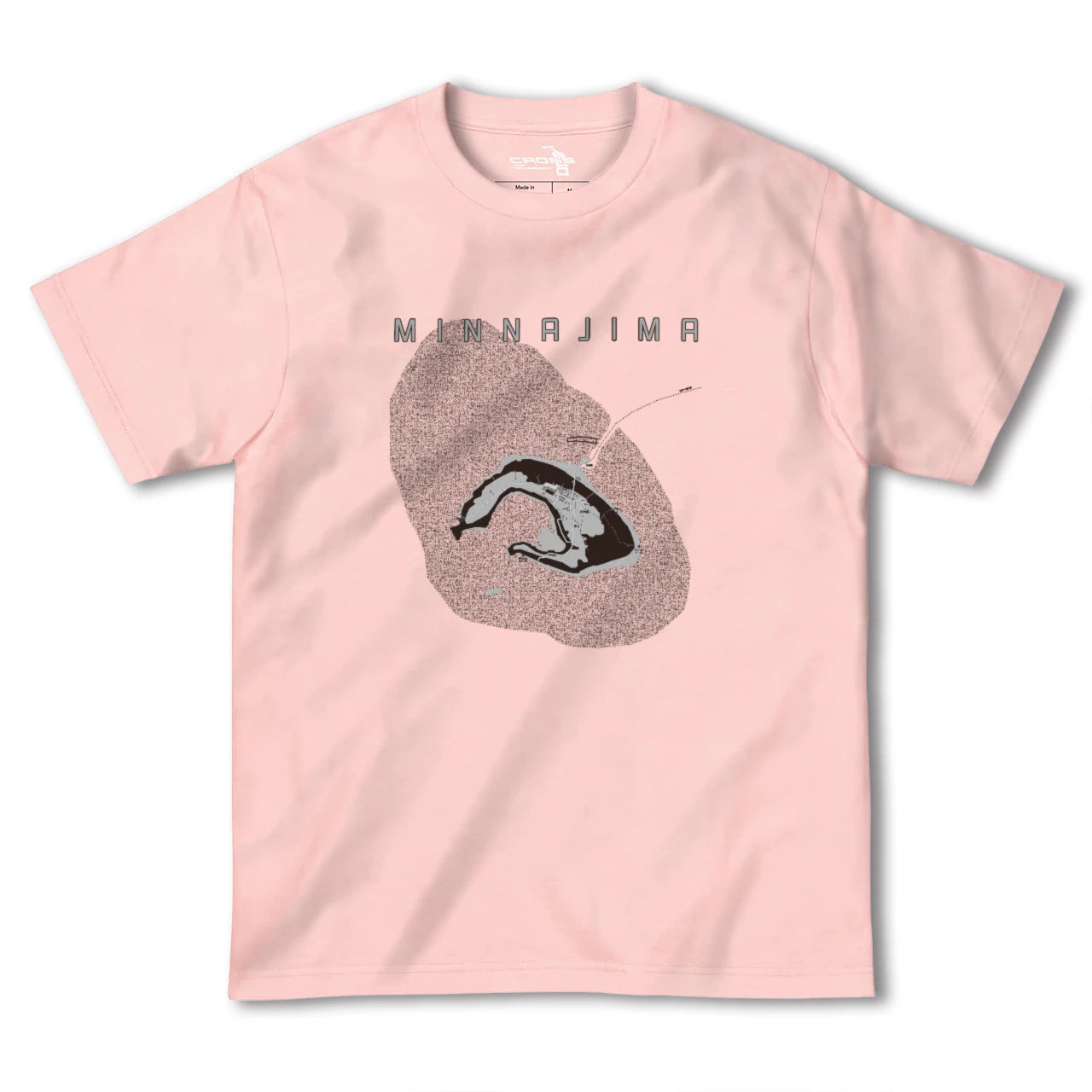 【水納島(沖縄県)】地図柄ヘビーウェイトTシャツ