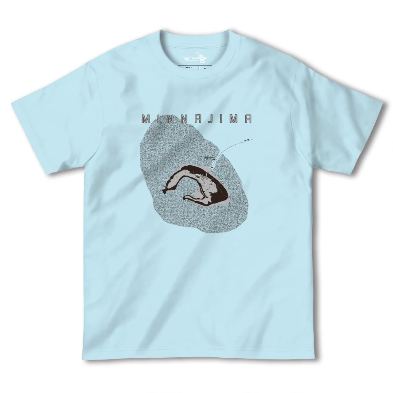 【水納島(沖縄県)】地図柄ヘビーウェイトTシャツ