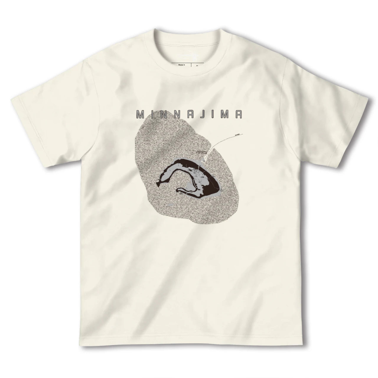 【水納島(沖縄県)】地図柄ヘビーウェイトTシャツ
